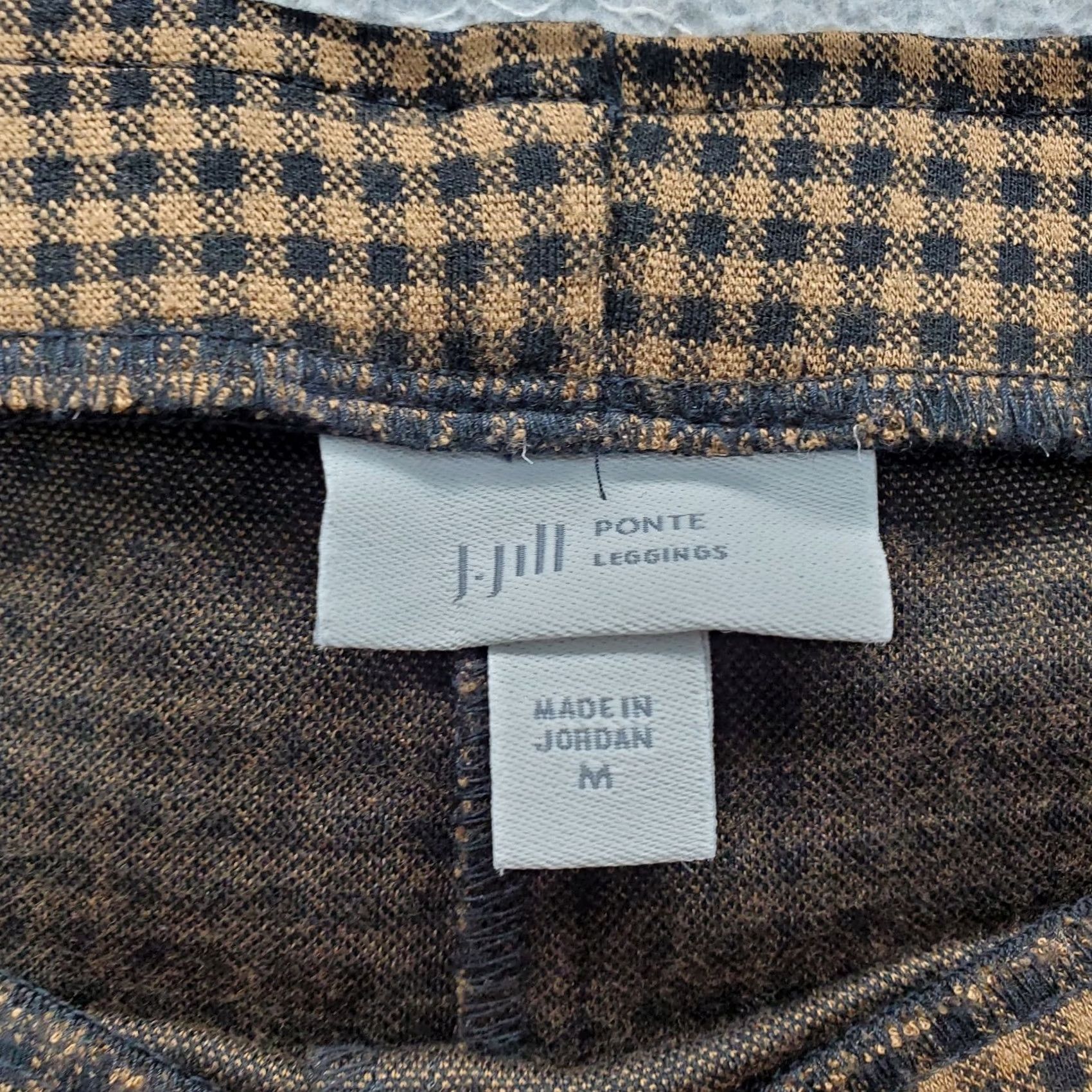 J. Jill J. Jill Ponte Leggings Women M Multi Gingham Stretch High Waist Seamless Pull On Size 32" / US 10 / IT 46 - 7 Thumbnail