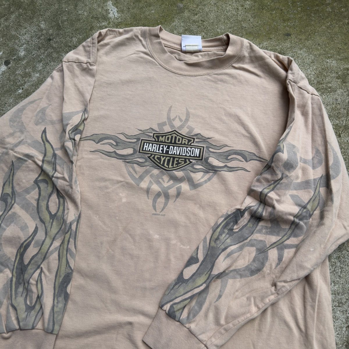 Harley Davidson Harley Davidson Faded Flame Longsleeve Tee ERD Grunge Chrome Size US XL / EU 56 / 4 - 3 Thumbnail