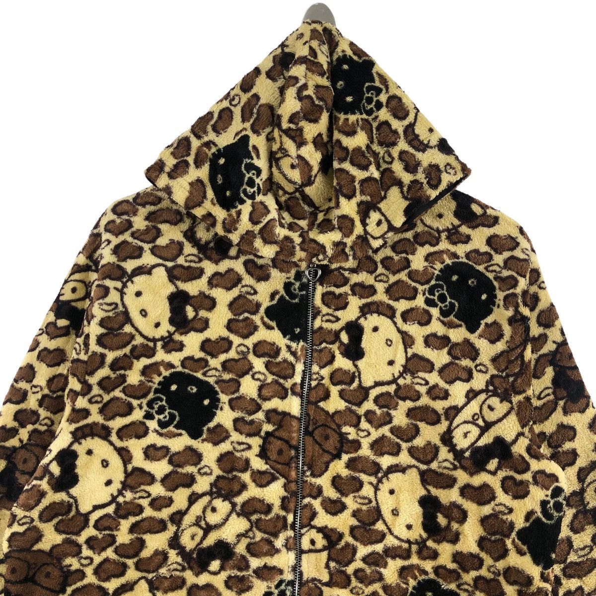 Anime × Japanese Brand × Vintage HELLO KITTY Fleece Jacket Fullprint Logo Anime Size XL / US 12-14 / IT 48-50 - 2 Thumbnail