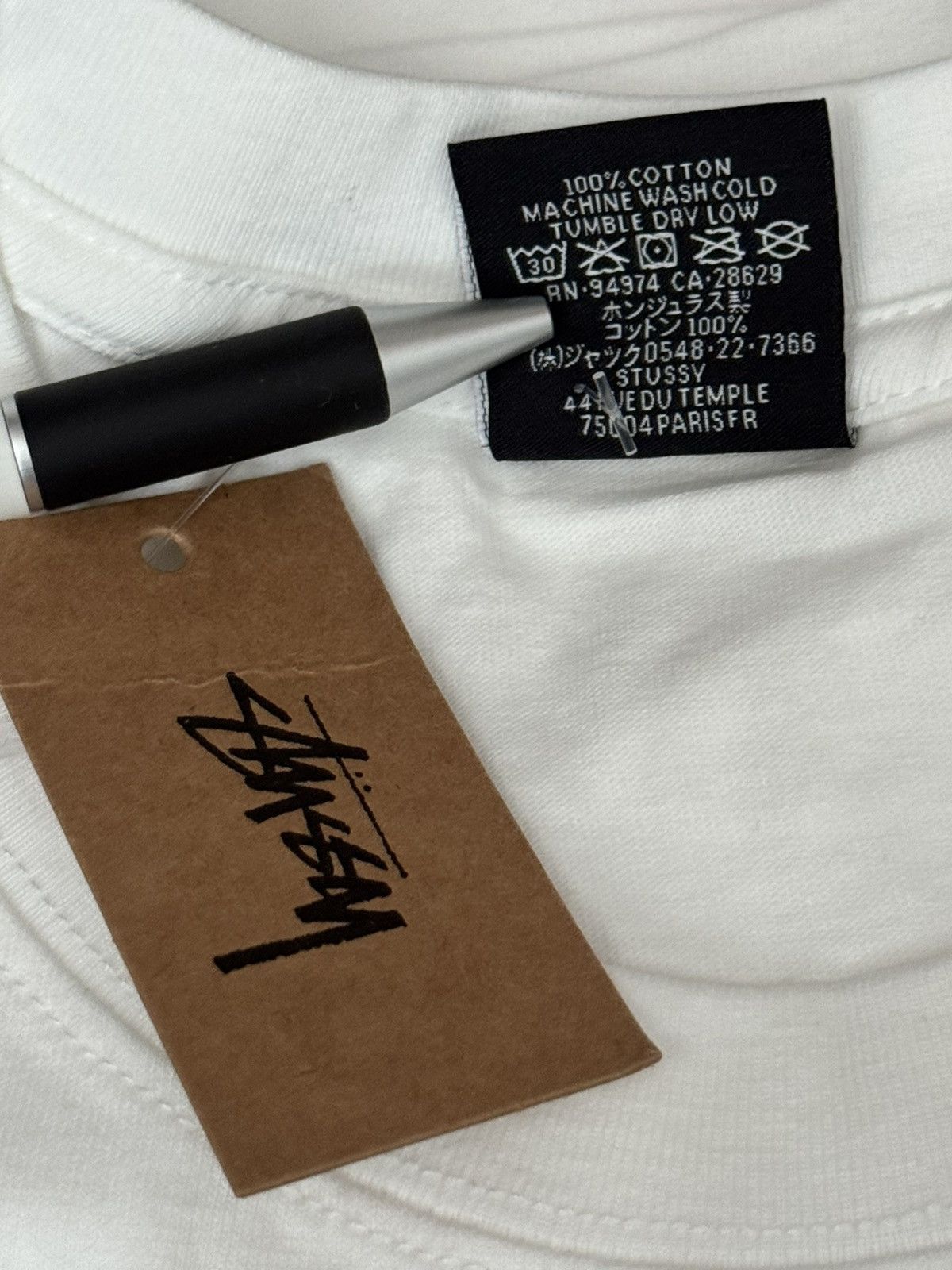Stussy Stussy White Fuzzy Dice T Shirt Size Large Size US L / EU 52-54 / 3 - 9 Thumbnail