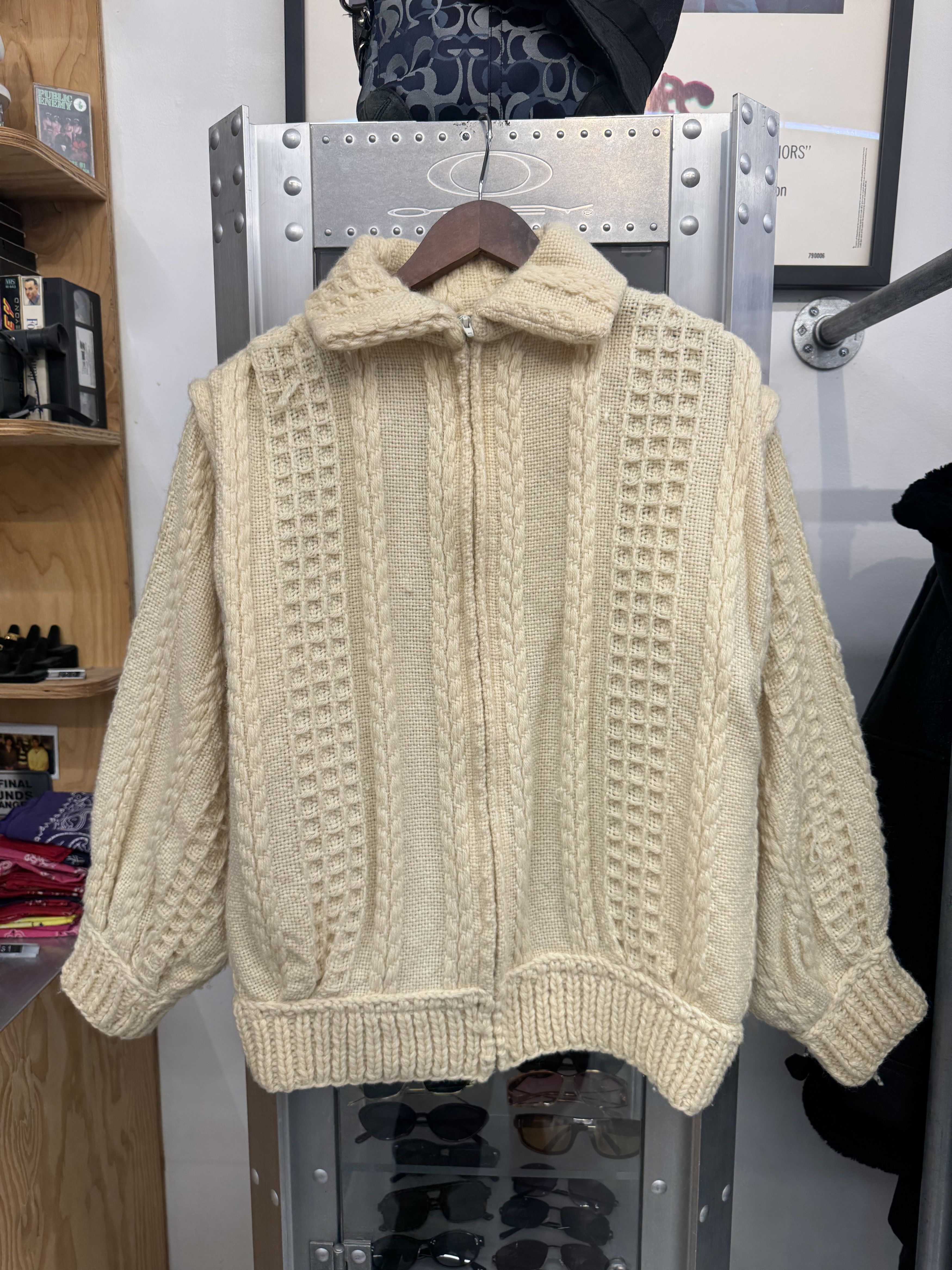Other Vintage Knitted Zip Up Size US XL / EU 56 / 4 - 1 Thumbnail