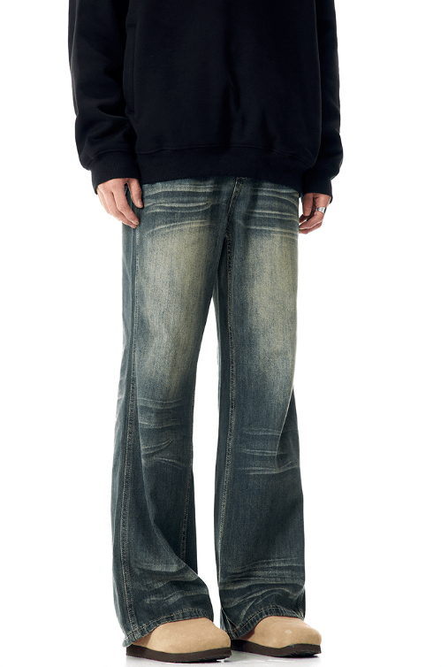 Japanese Brand × Vintage American retro straight washed loose versatile flared jeans Size US 32 / EU 48 - 2 Thumbnail