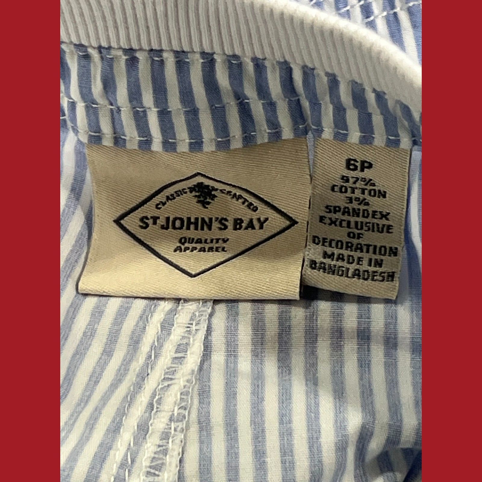 Other St John's Bay - Women's Mid-Rise Striped Cargo Bermuda Short Size 26" / US 2 / IT 38 - 13 Thumbnail