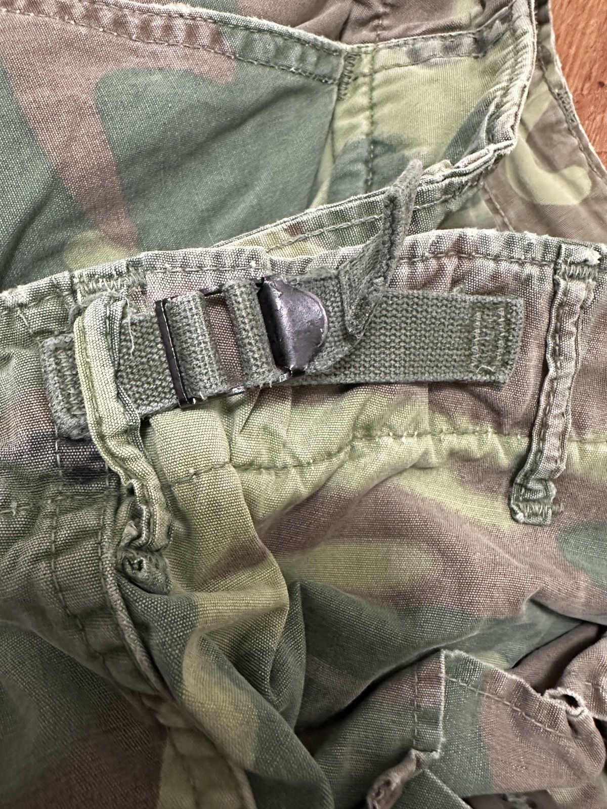 Vintage Vietnam War Poplin ERDL Camo Pants 1967 Size US 31 - 5 Thumbnail