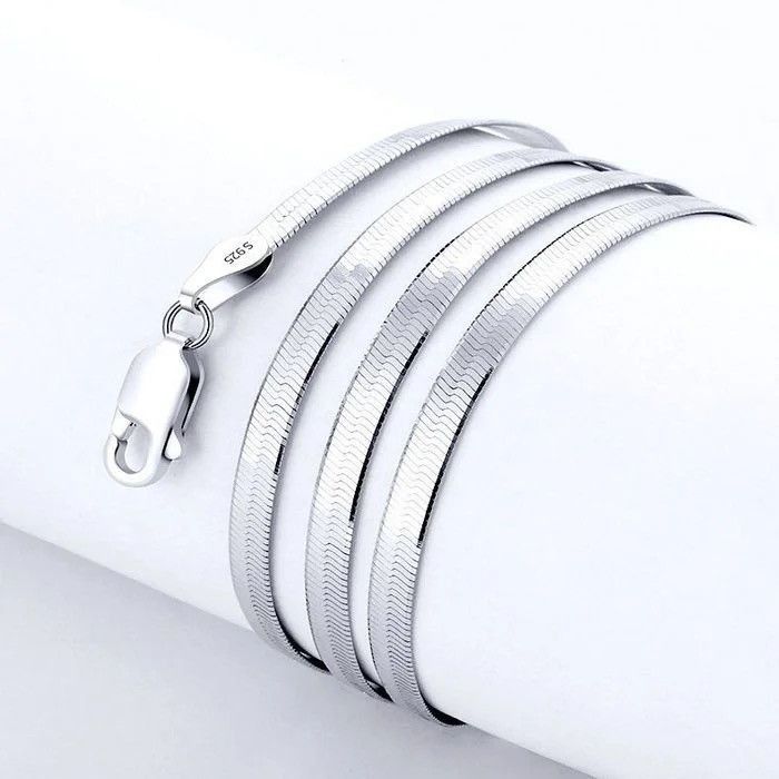Sterling Silver Blade Chain Necklace Size ONE SIZE - 2 Thumbnail