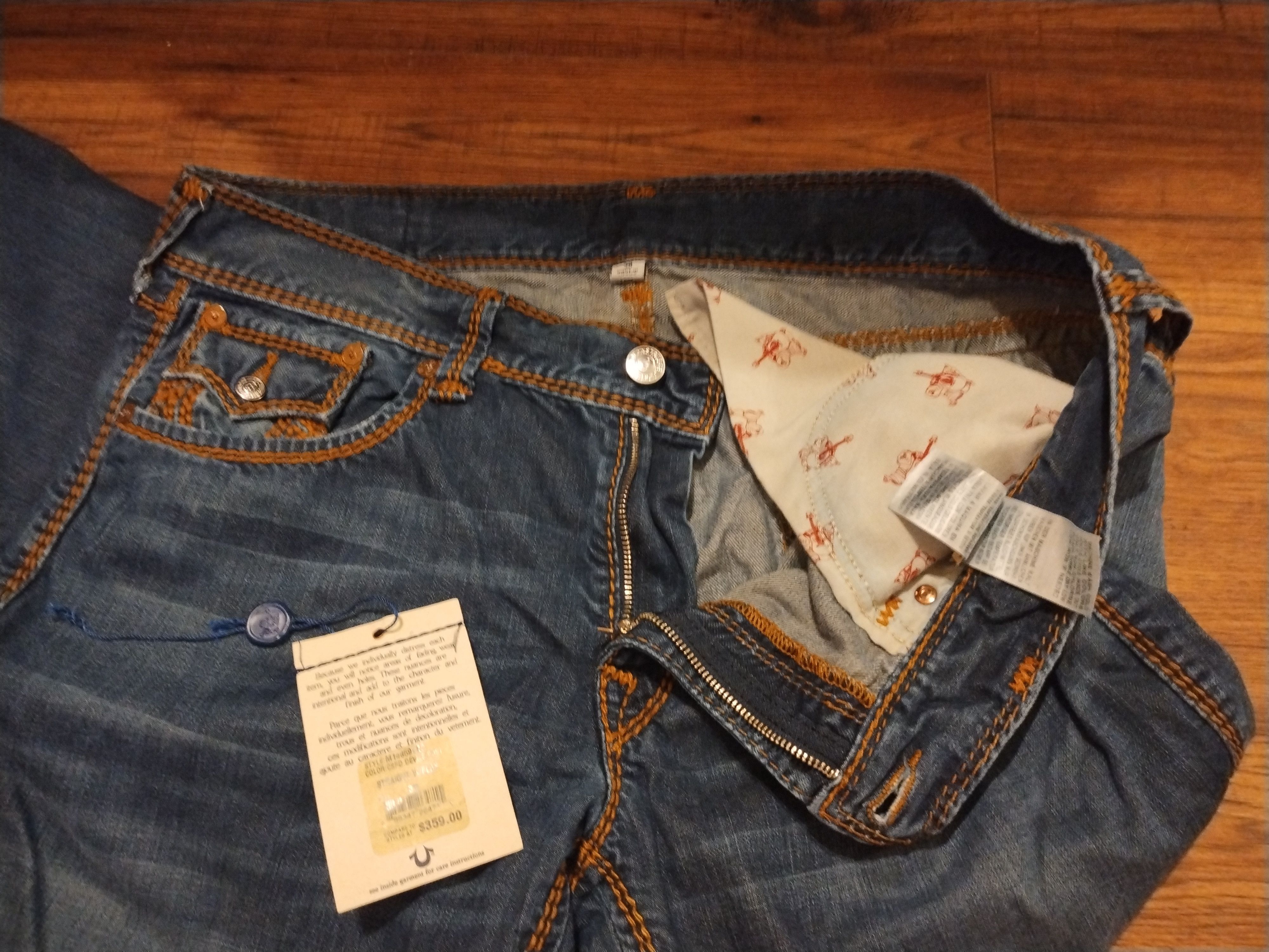 True Religion RARE Devils Post True Religion Double Stitched retail $360 Size US 38 / EU 54 - 4 Thumbnail