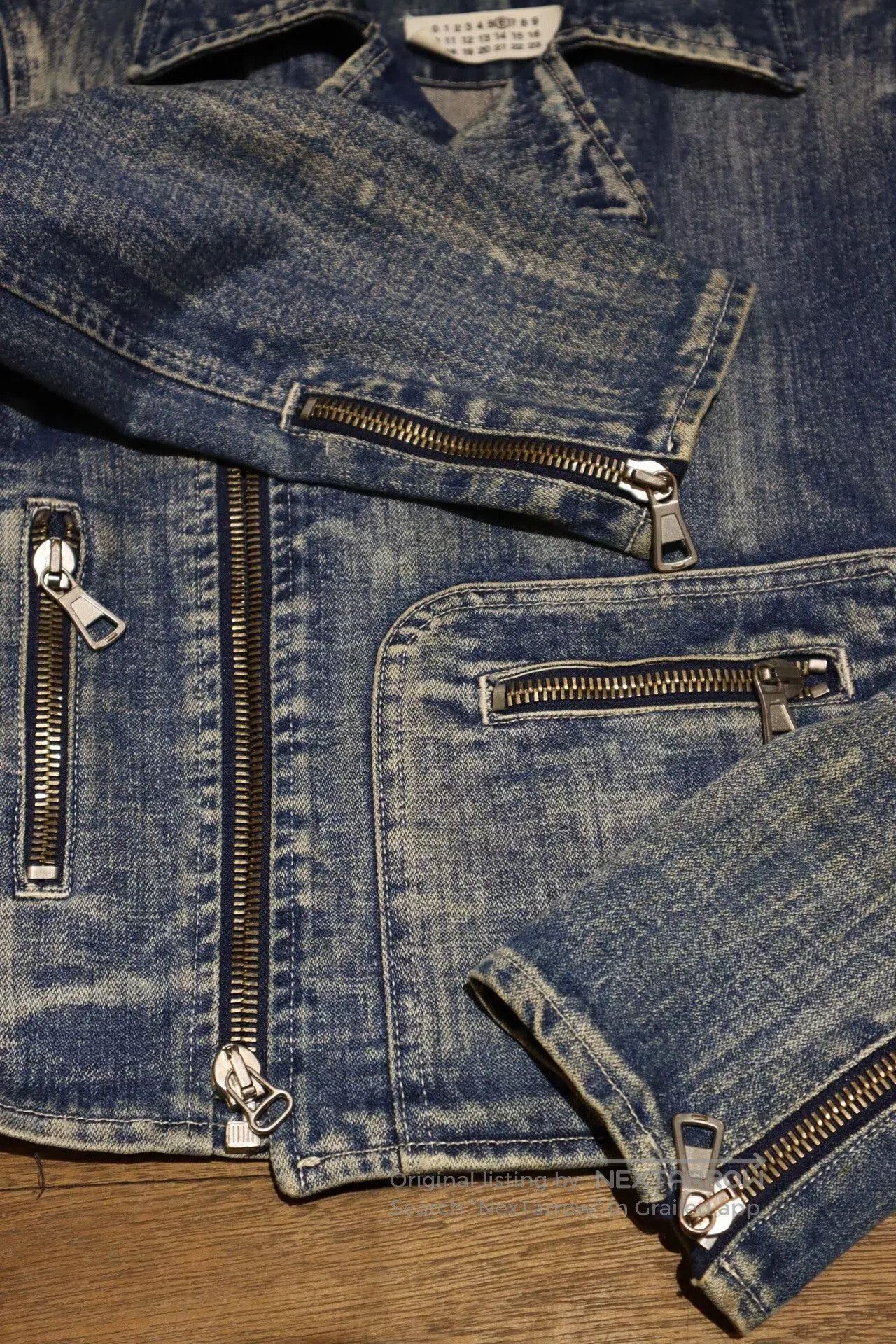 Maison Margiela Maison Martin Margiela Biker Denim Jacket. Size S / US 4 / IT 40 - 8 Thumbnail