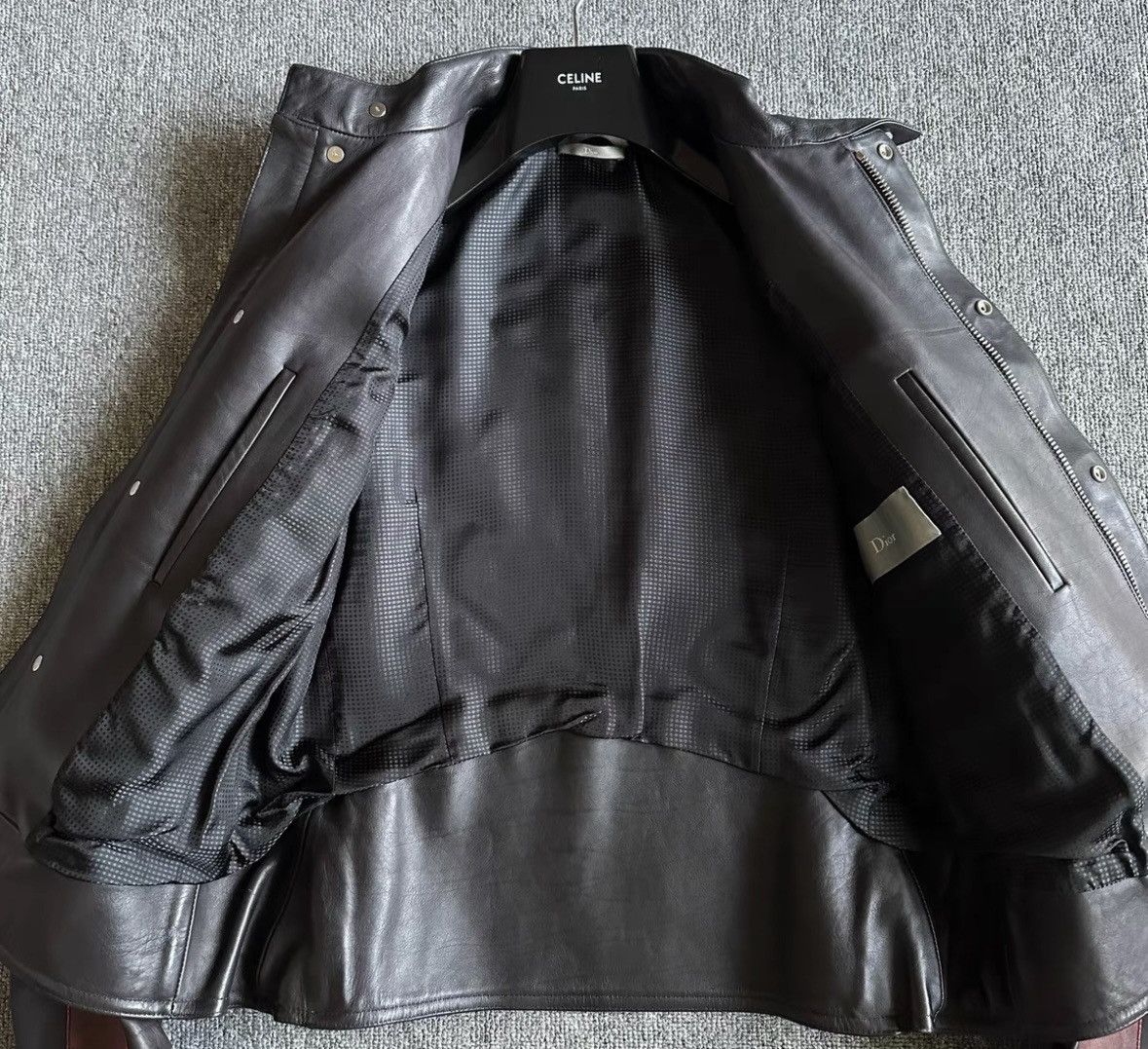Dior Dior Black and red leather motorcycle jacket 2501-Nextarrow Size US M / EU 48-50 / 2 - 5 Thumbnail