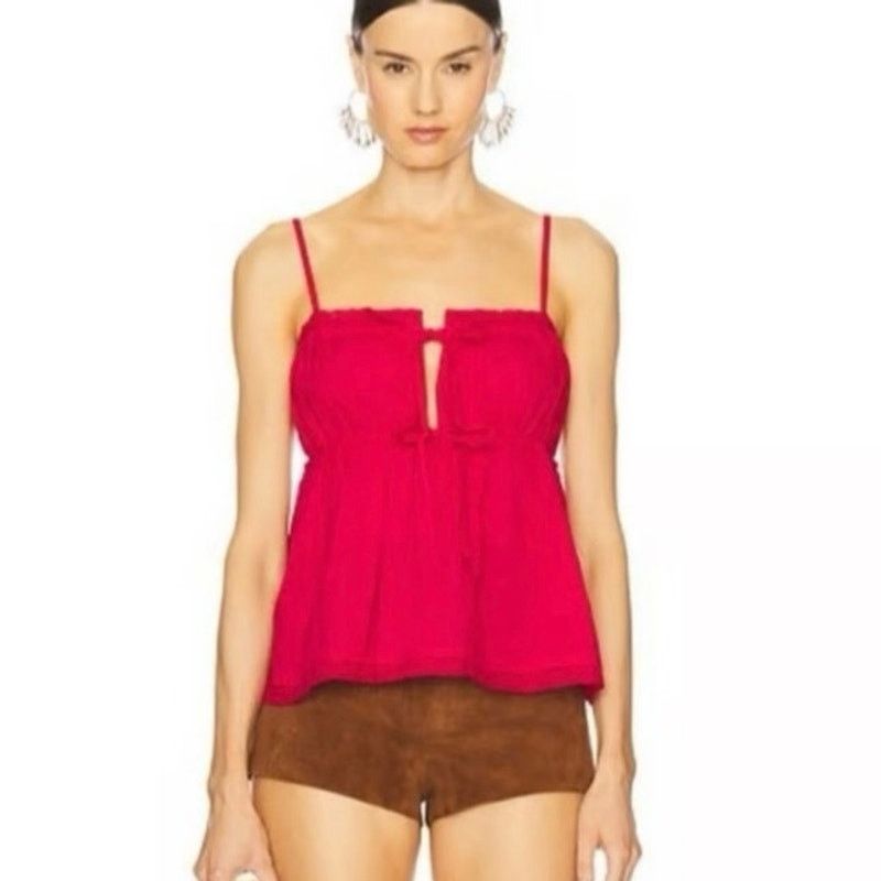 Ulla Johnson Ulla Johnson Quinn Cosmos Dotted Lace Top Size 14 NWT Size L / US 10 / IT 46 - 1 Thumbnail