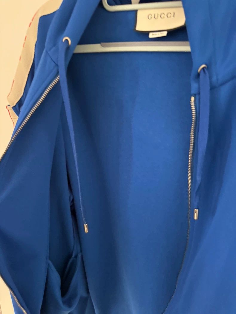 Gucci Gucci Blue detachable button side logo zipper sweatshirt ja Size US S / EU 44-46 / 1 - 7 Thumbnail