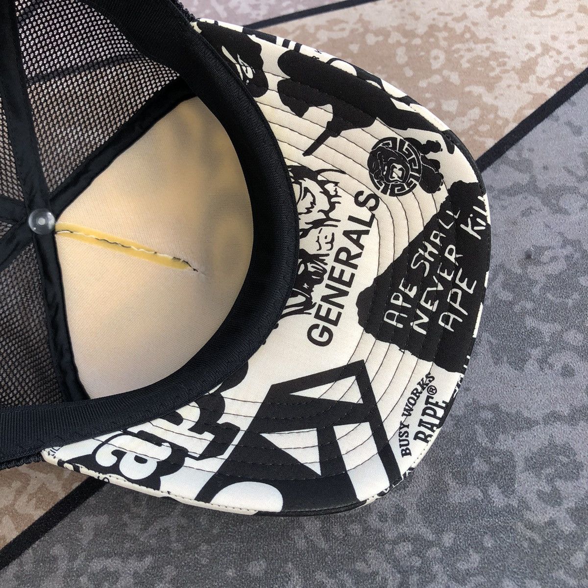 Bape Multi Logo Mesh Cap Size ONE SIZE - 12 Thumbnail