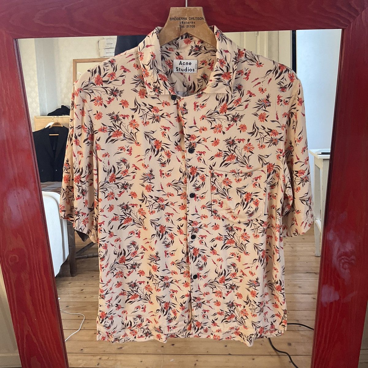 image of Acne Studios ”Fn-Mn-Shir” in Floral, Men's (Size Large)