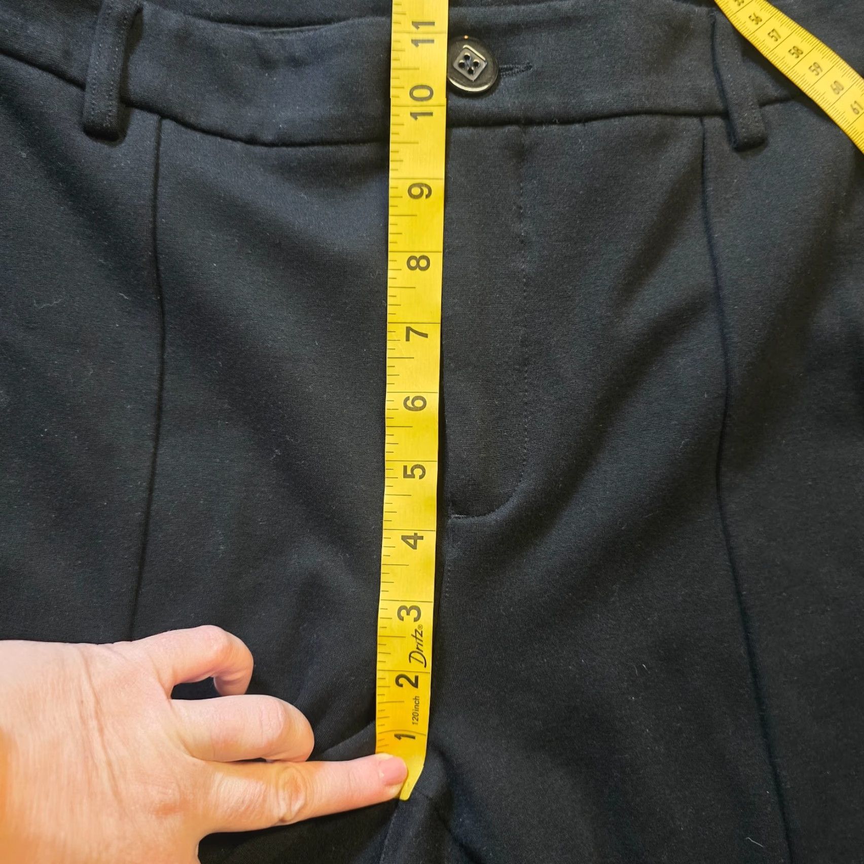 Vintage Cabi Pants Womens Size 14 Black Straight Leg Ponte High Rise Zip Career Capsule Dress Pants Woman Straight Leg Zippered 34 In Waist Size 36" / US 14 / IT 50 - 6 Thumbnail