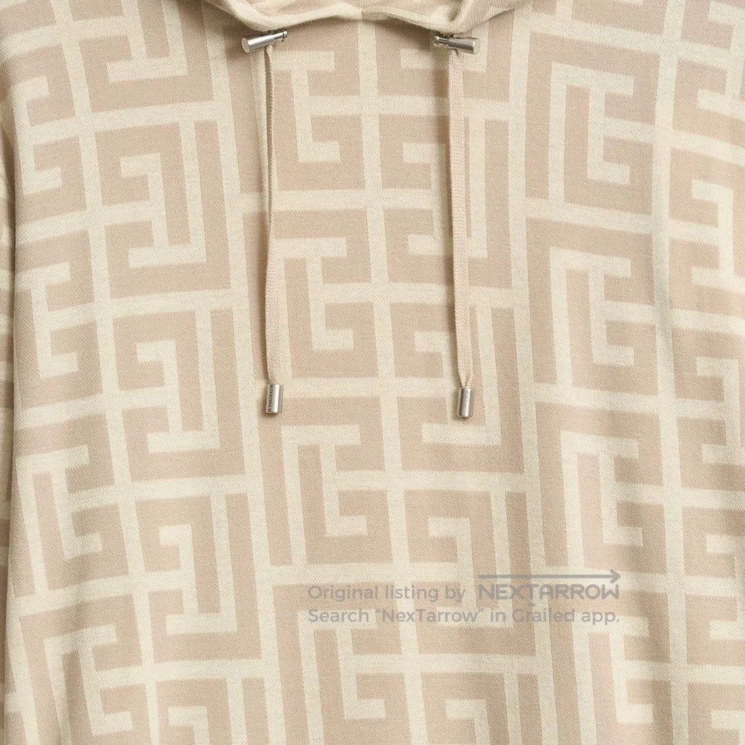 Balmain Balmain Men's Logo All-Over Print Hoodie. Size US M / EU 48-50 / 2 - 3 Thumbnail