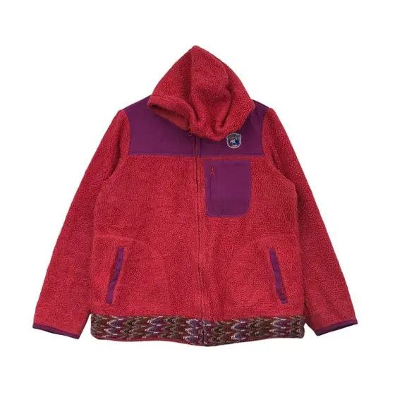 Vintage Vtg 90’ TITICACA NAVAJO AZTEC Sherpa Fleece Jacket Hoodie Size M / US 6-8 / IT 42-44 - 1 Thumbnail