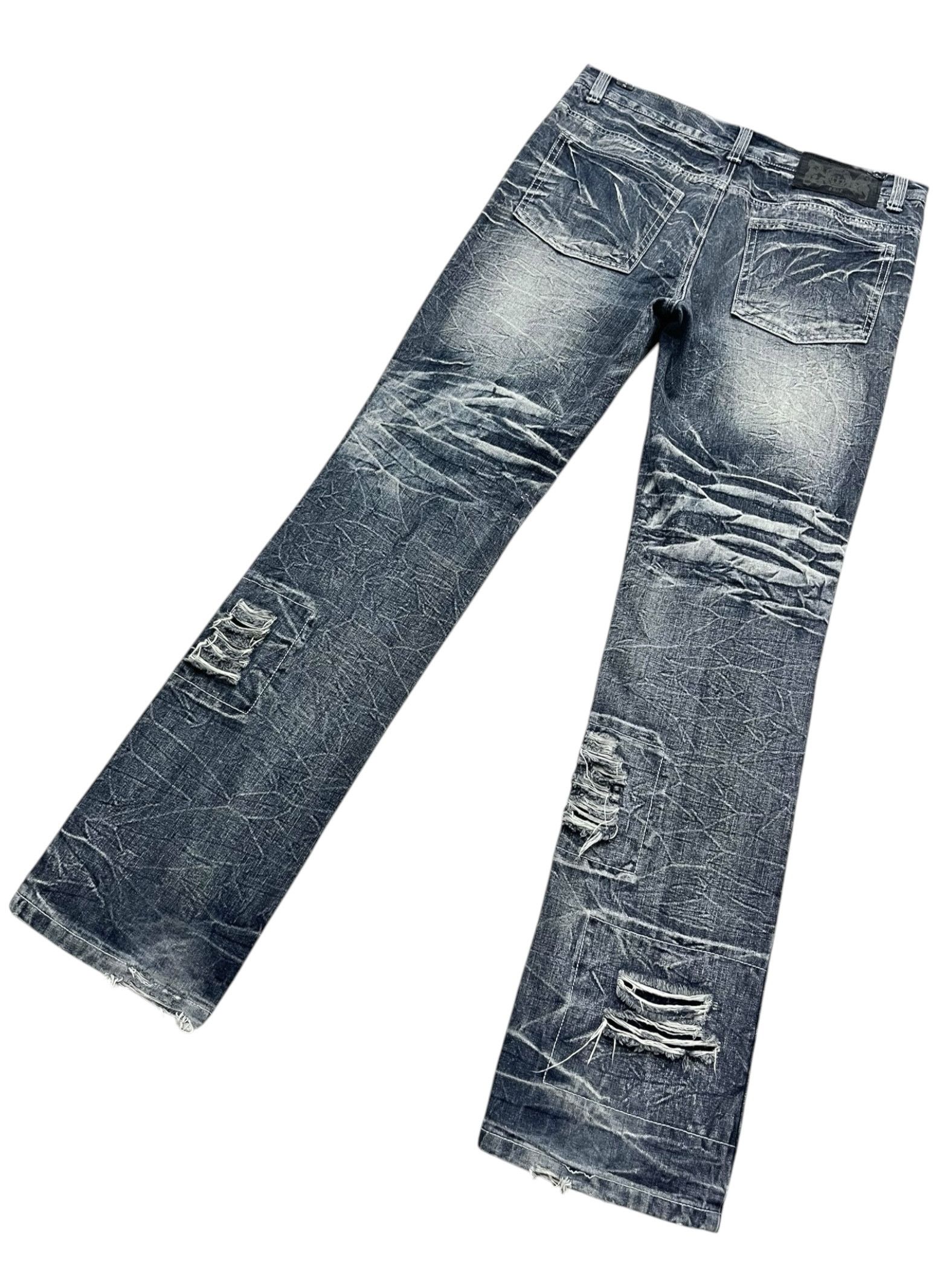 【LOWBOX】 Damage Design Denim 🤘🏼LOWBOX Ripped Grunge Punk Rock Denim Undercover Style