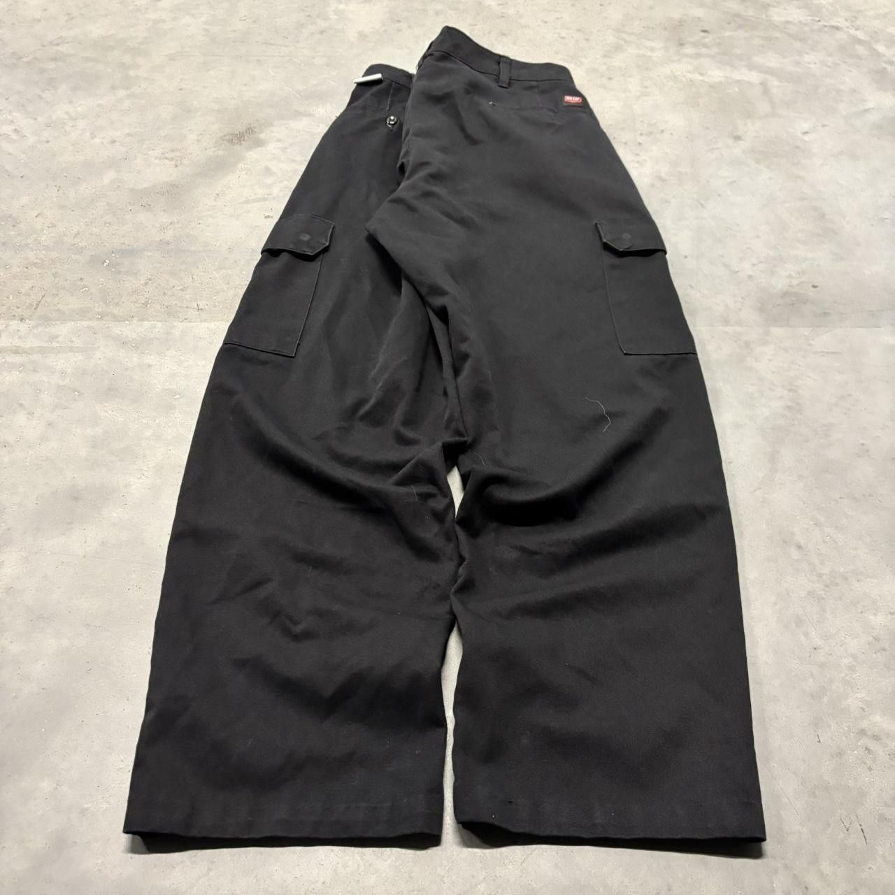 Japanese Brand × Vintage Crazy Vintage Y2K/2000s Grunge Solid Black Skater Essential Sweatpants! Size US 34 / EU 50 - 4 Thumbnail