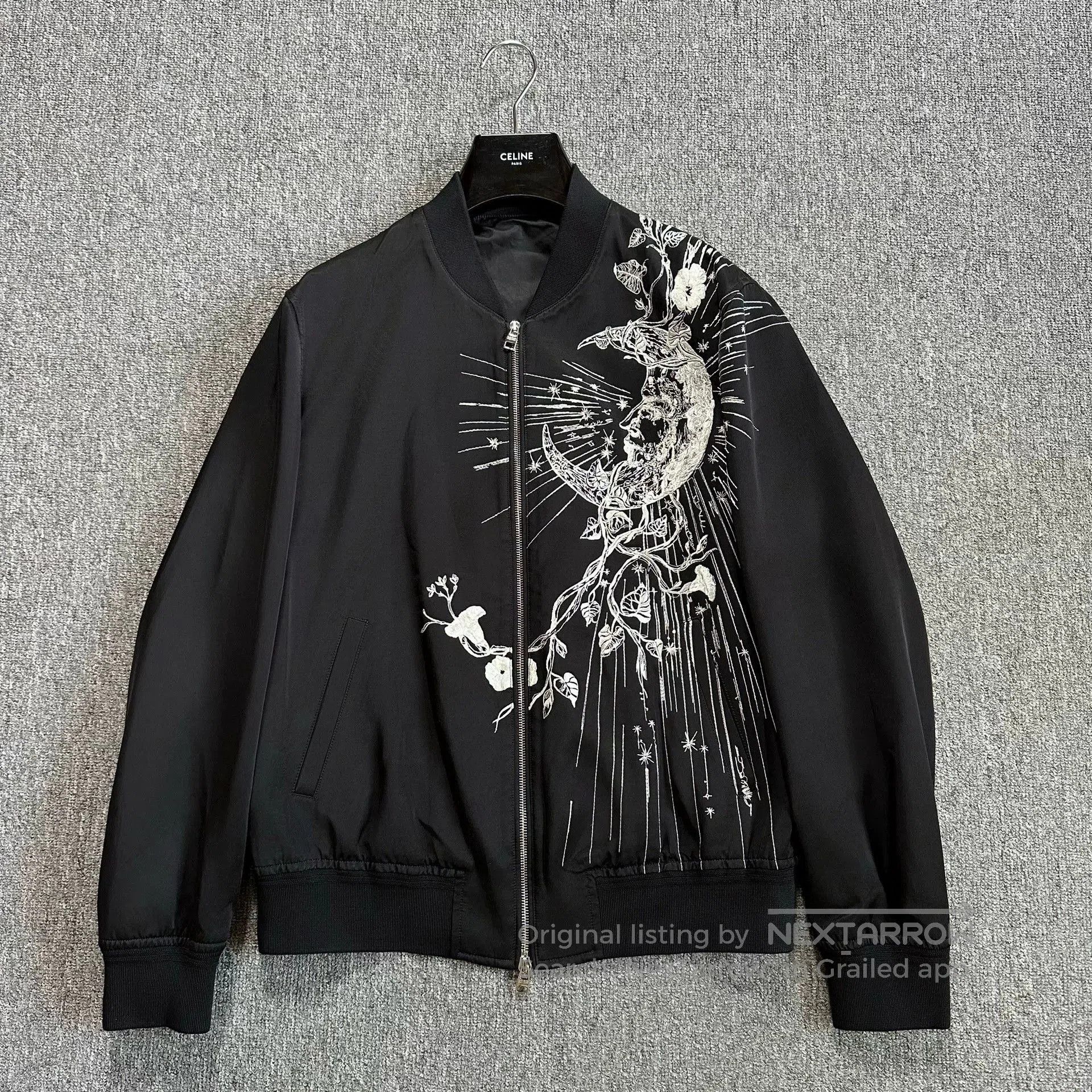 Alexander McQueen black embroidered bomber jacket by alexander mcqueen. Size US L / EU 52-54 / 3 - 1 Thumbnail