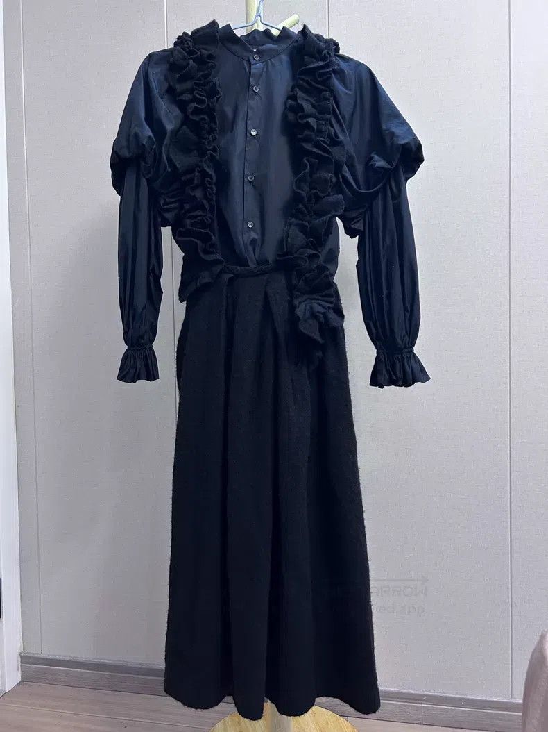 Comme des Garcons Comme Des Garcons Ruffled Denim Backed Skirt Size M / US 6-8 / IT 42-44 - 8 Thumbnail