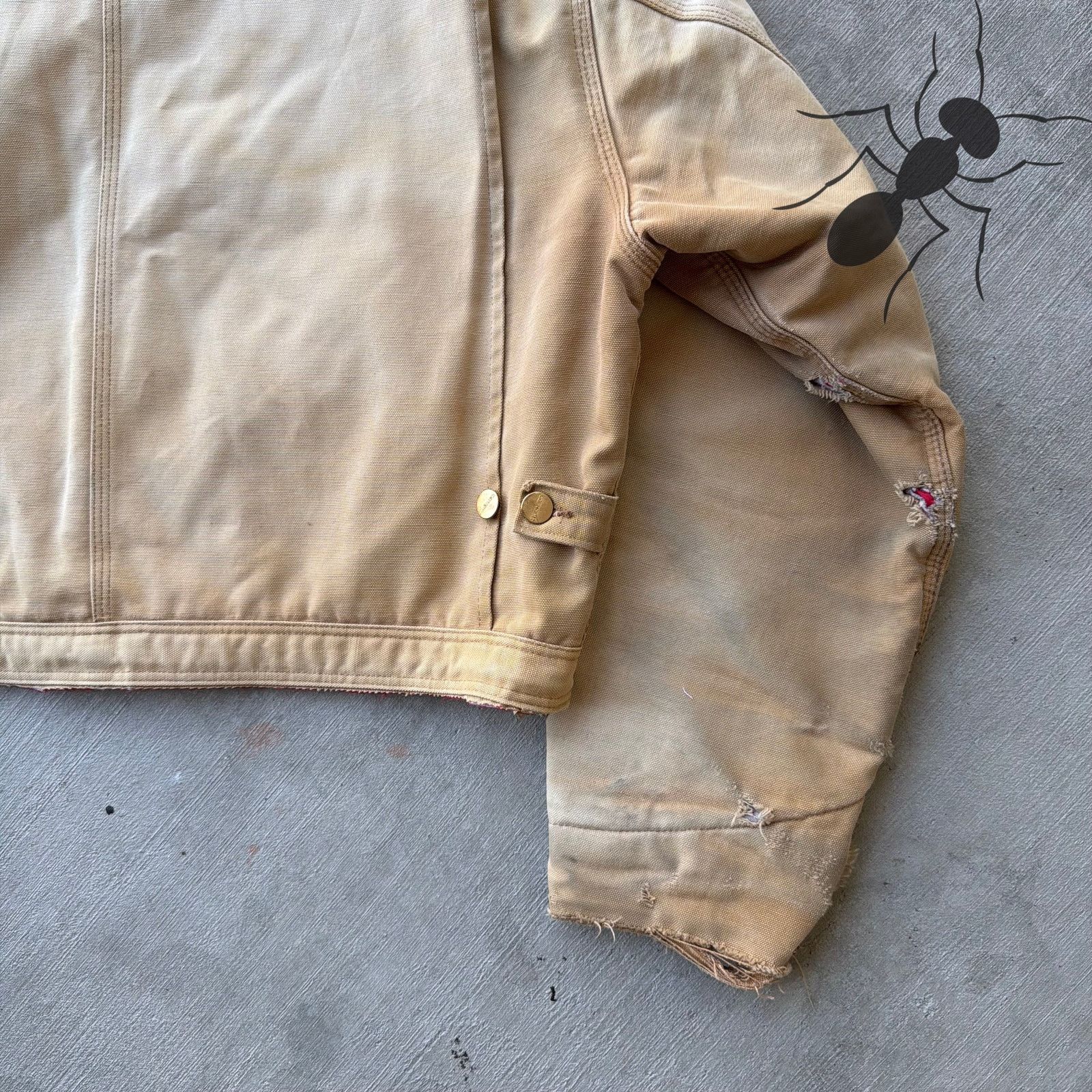 Carhartt × Vintage Carhartt brown cropped Detroit style work wear jacket Size US XL / EU 56 / 4 - 8 Thumbnail