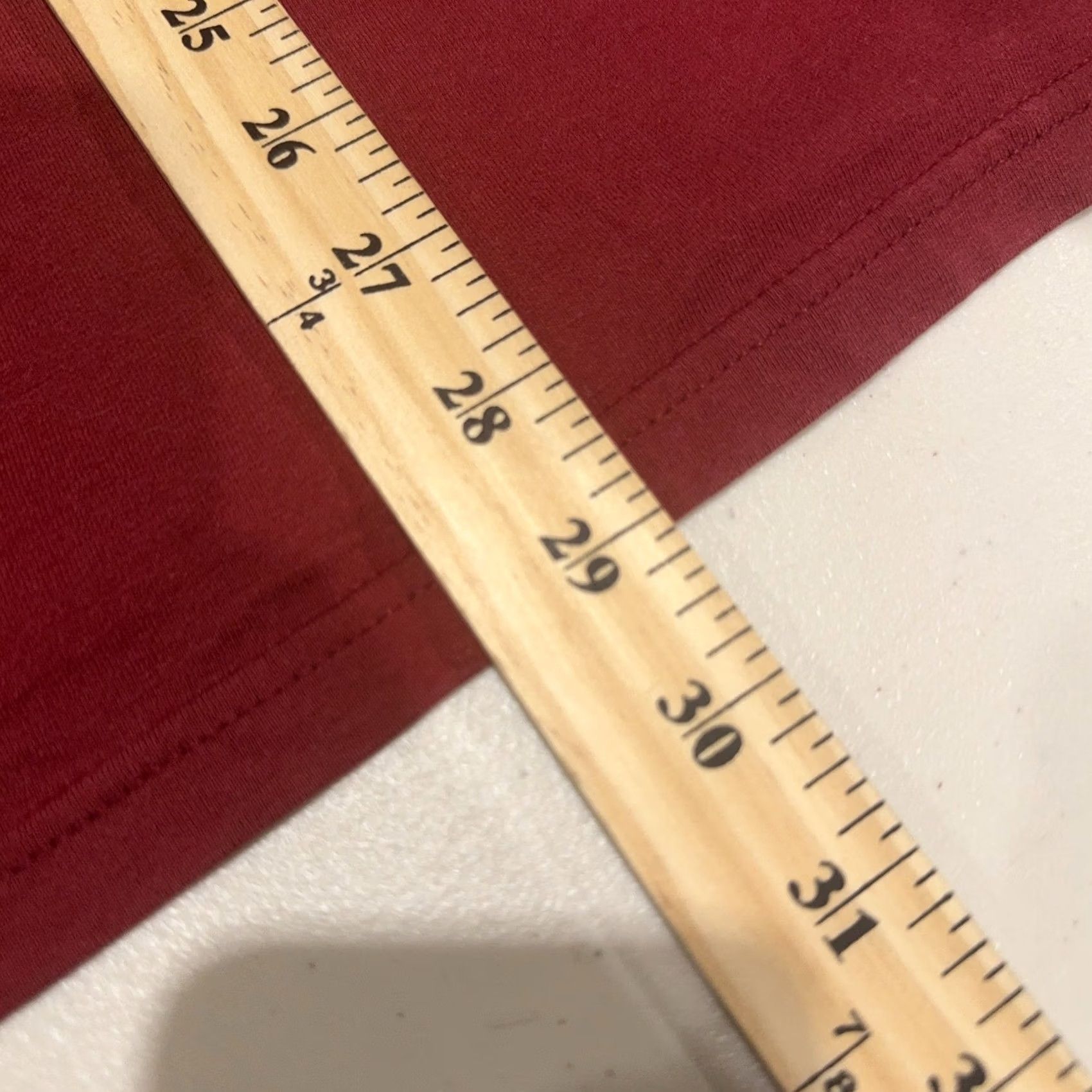 Fruit Of The Loom Fruit of the Loom Shirt Mens M Red Pocket Tee Cotton Blend Polyester Crew Neck Short Sleeve Solid Vintage: No Size US M / EU 48-50 / 2 - 6 Thumbnail