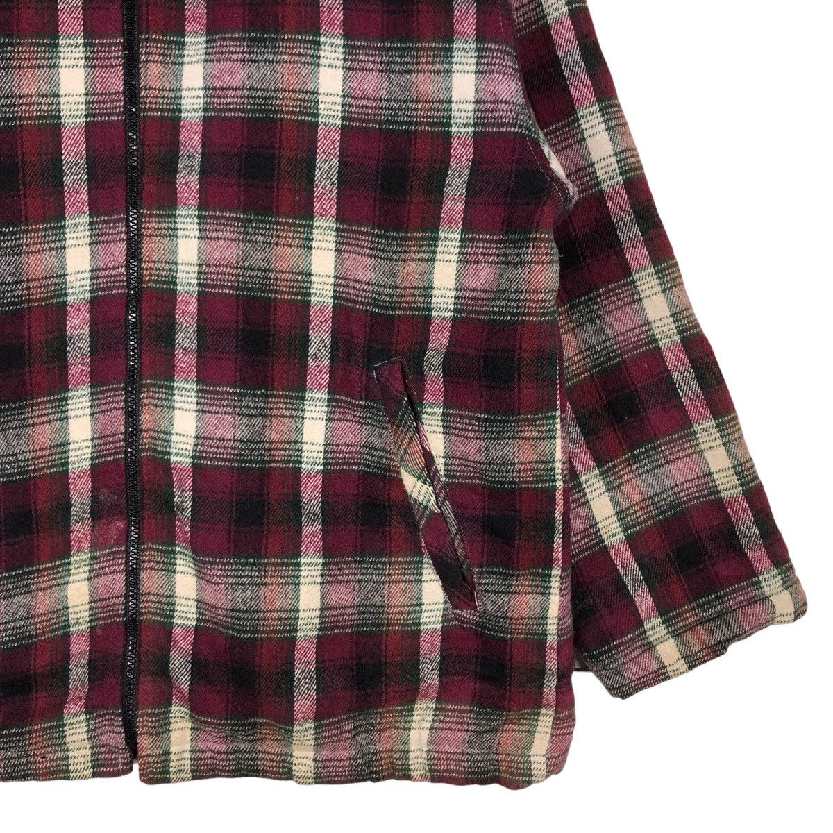 Japanese Brand 🔥Punk Design Tartan Checked Flannel Work Jacket Made in USA Size US L / EU 52-54 / 3 - 5 Thumbnail
