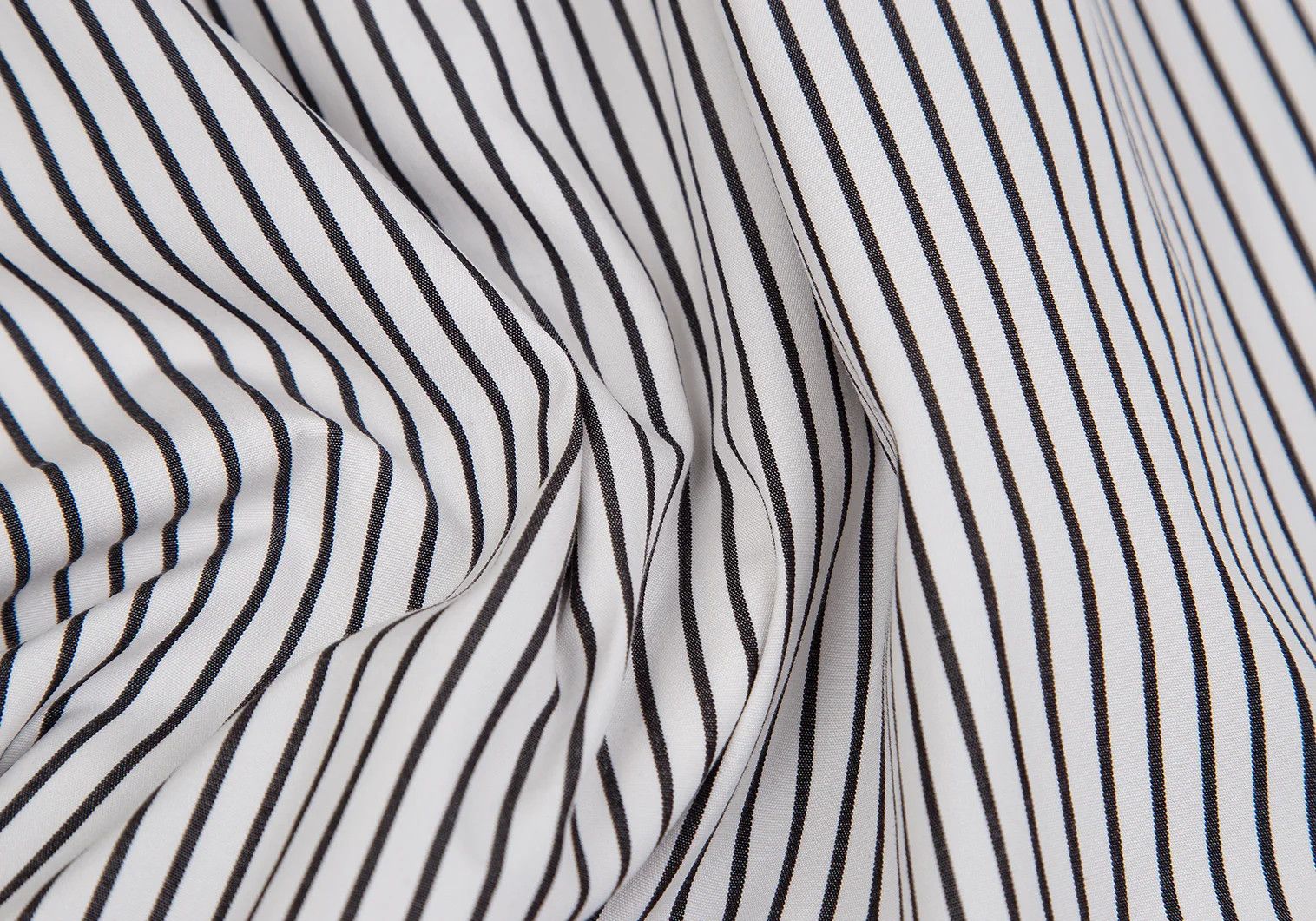 Comme des Garcons Homme Plus Striped Frill Decor Shirt in Black and White, Size XS Size US XS / EU 42 / 0 - 15 Thumbnail