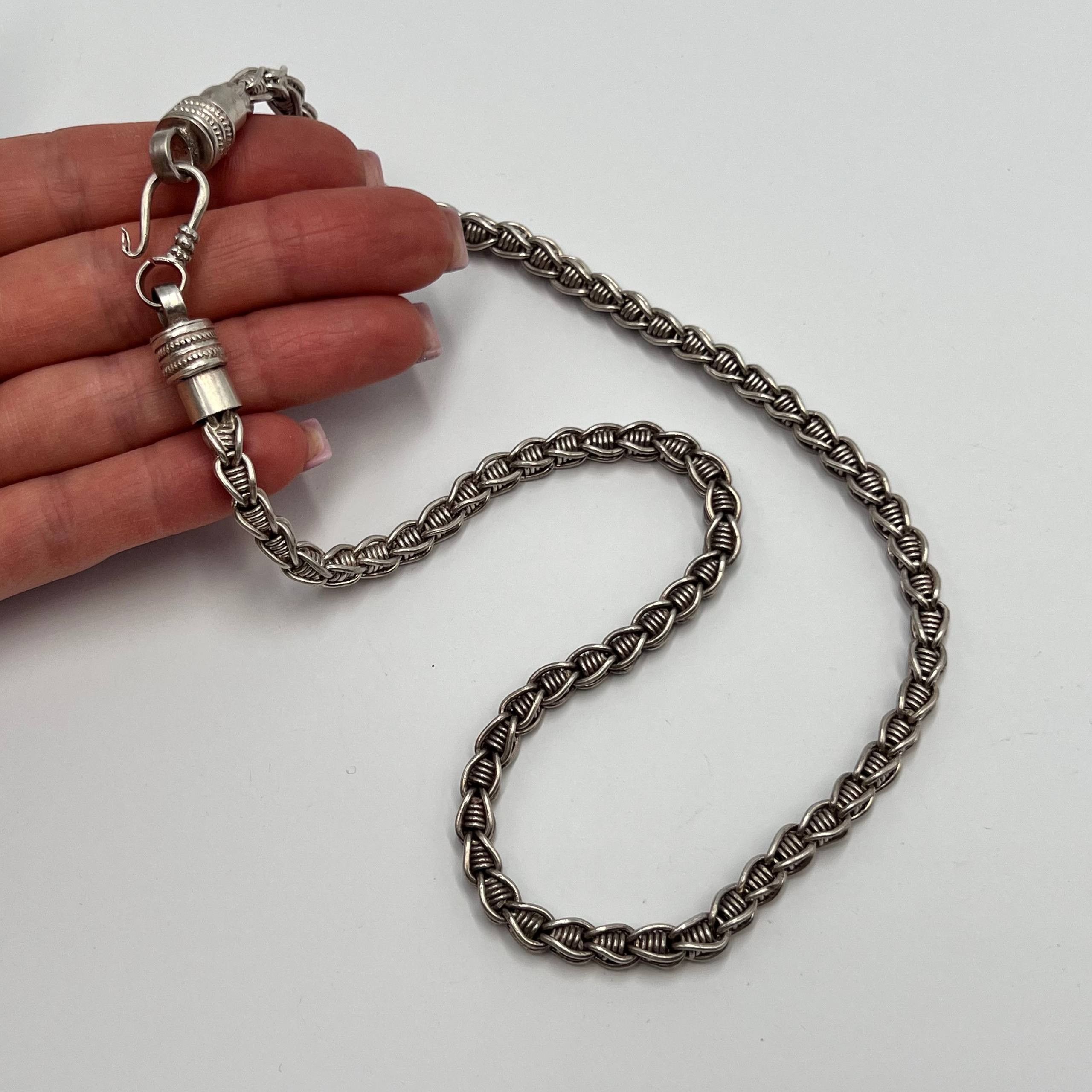 Vintage Rare Vintage Sterling Silver 925 Chain Necklace Jewelry Size ONE SIZE - 3 Thumbnail