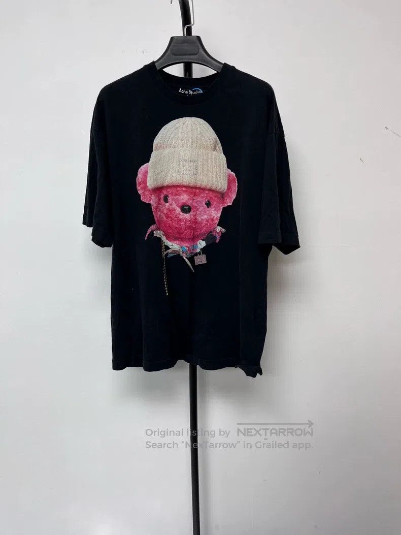 Acne Studios Acne Studios Face Expression Bear Print Crewneck Short Sle Size US M / EU 48-50 / 2 - 1 Thumbnail