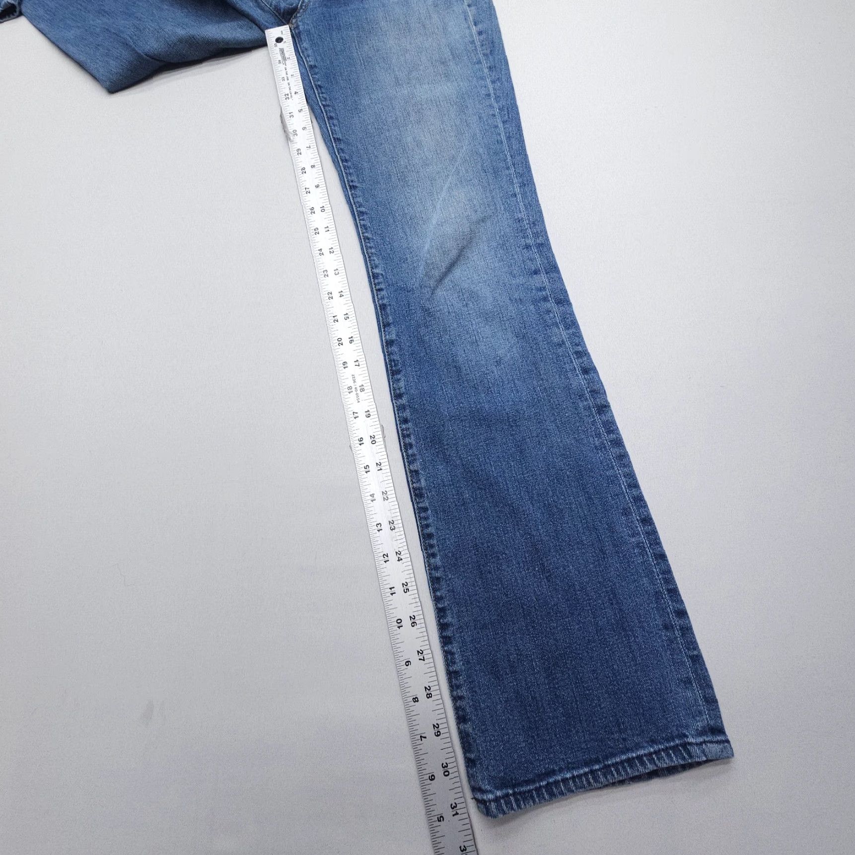 J.Crew Vtg J.CREW USA Low Rise Bootcut Jeans Womens 28 x 31 Blue 2000s Western American Jeans Size 28" / US 6 / IT 42 - 5 Thumbnail