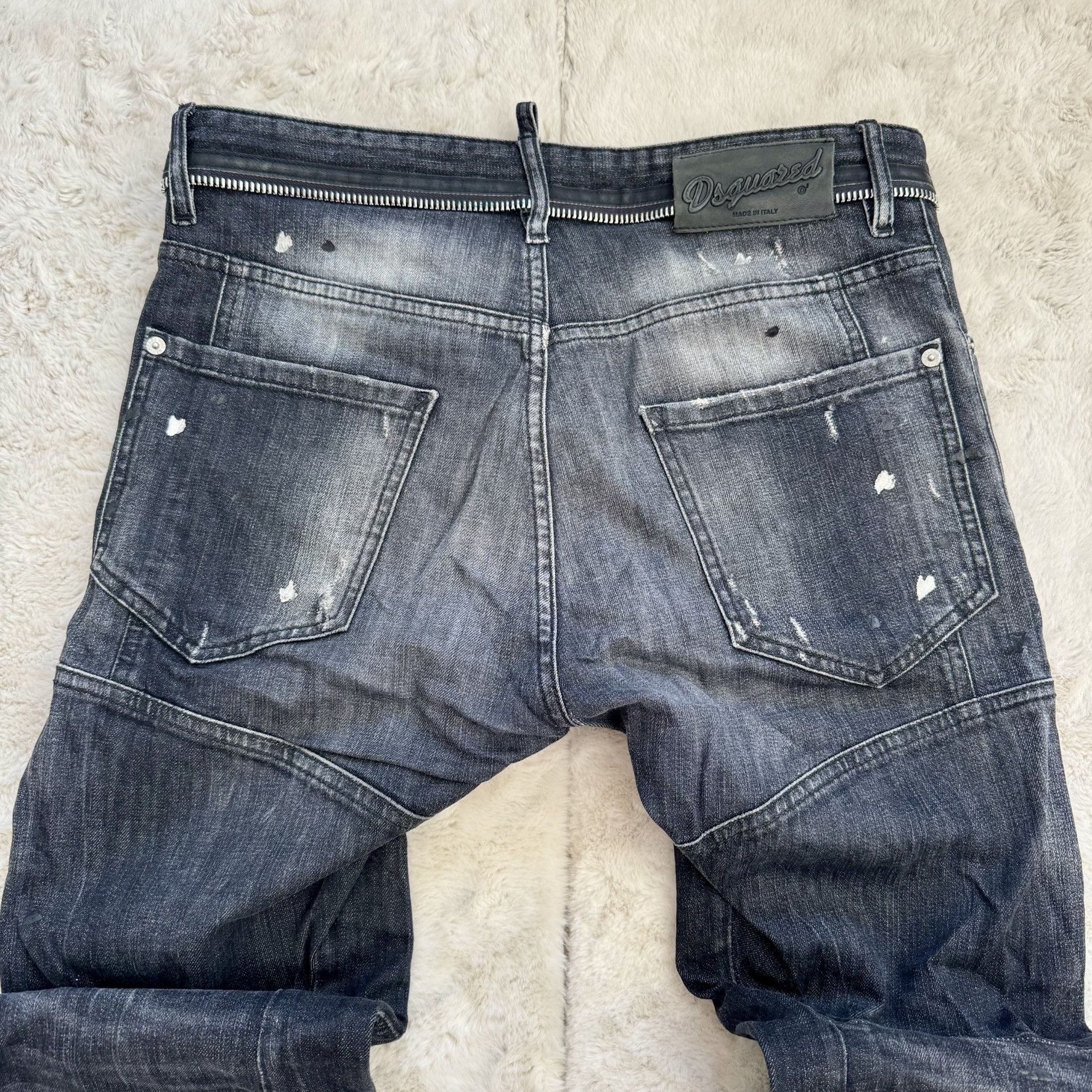 Dsquared2 Dsquared2 Distressed Black Jeans w/ Knee Stitching – Size 48 Size US 32 / EU 48 - 6 Thumbnail