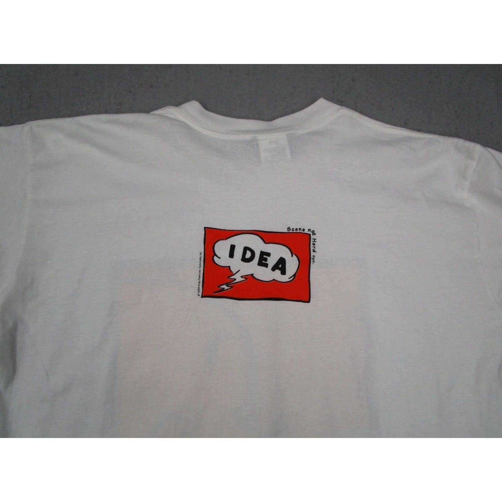 Vintage VINTAGE Scene Not Herd Shirt Mens Medium White Popeye Single Stitch 90s Shirt Mens White Popeye 90s Scene Not Herd Size US M / EU 48-50 / 2 - 6 Thumbnail