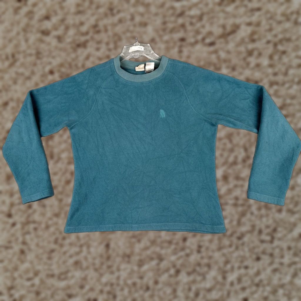 The North Face VINTAGE The North Face Sweater Shirt Womens Medium Teal Pullover Fleece Sweatshirt Crew Neck – Logo Pocket .co? Size M / US 6-8 / IT 42-44 - 1 Thumbnail