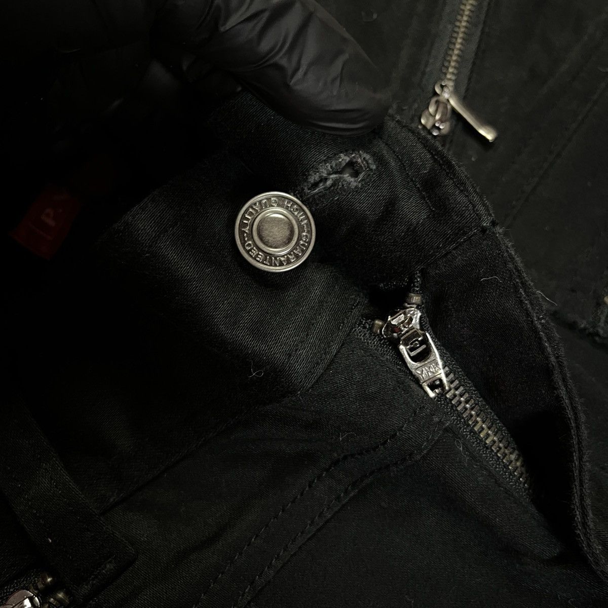 If Six Was Nine P.V.R Y2k Multi Zip Black Flared Punk Vkei Ifsix Lgb Pants Size 27" / US 4 / IT 40 - 5 Thumbnail