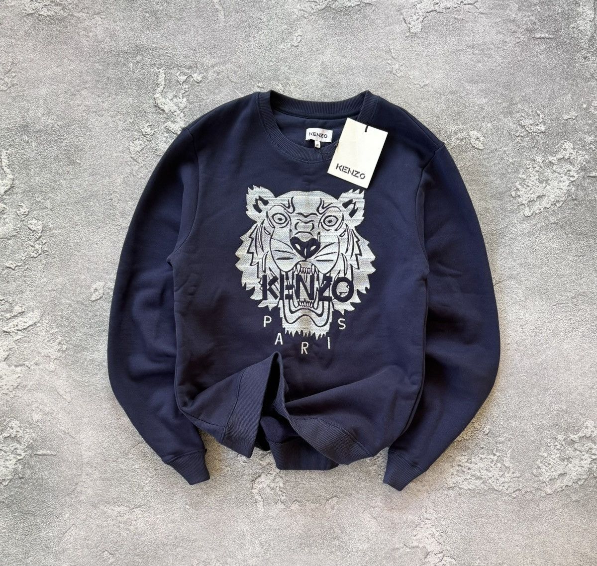 Designer Kenzo Luxury NEW Kenzo M big logo sweatshirt jumper pullover long sleeve Grailed