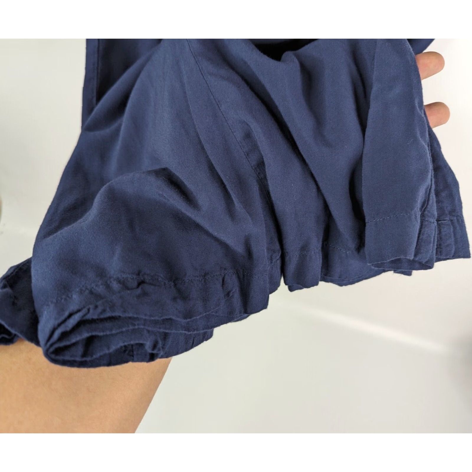 Vintage VINTAGE Maeve Anthropologie Canna Culotte Navy Blue High Rise Wide-Leg Pants Womens 12 Size 34" / US 12 / IT 48 - 3 Thumbnail