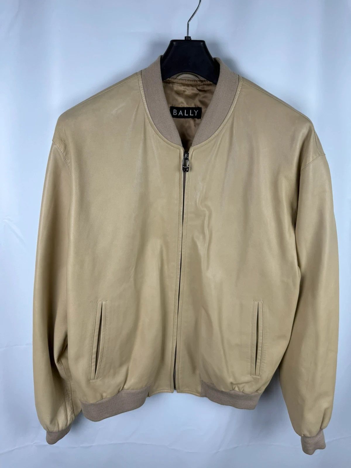 Bally Bally Switzerland Creme Bomber Jacket Genuine Leather Size US M / EU 48-50 / 2 - 1 Thumbnail