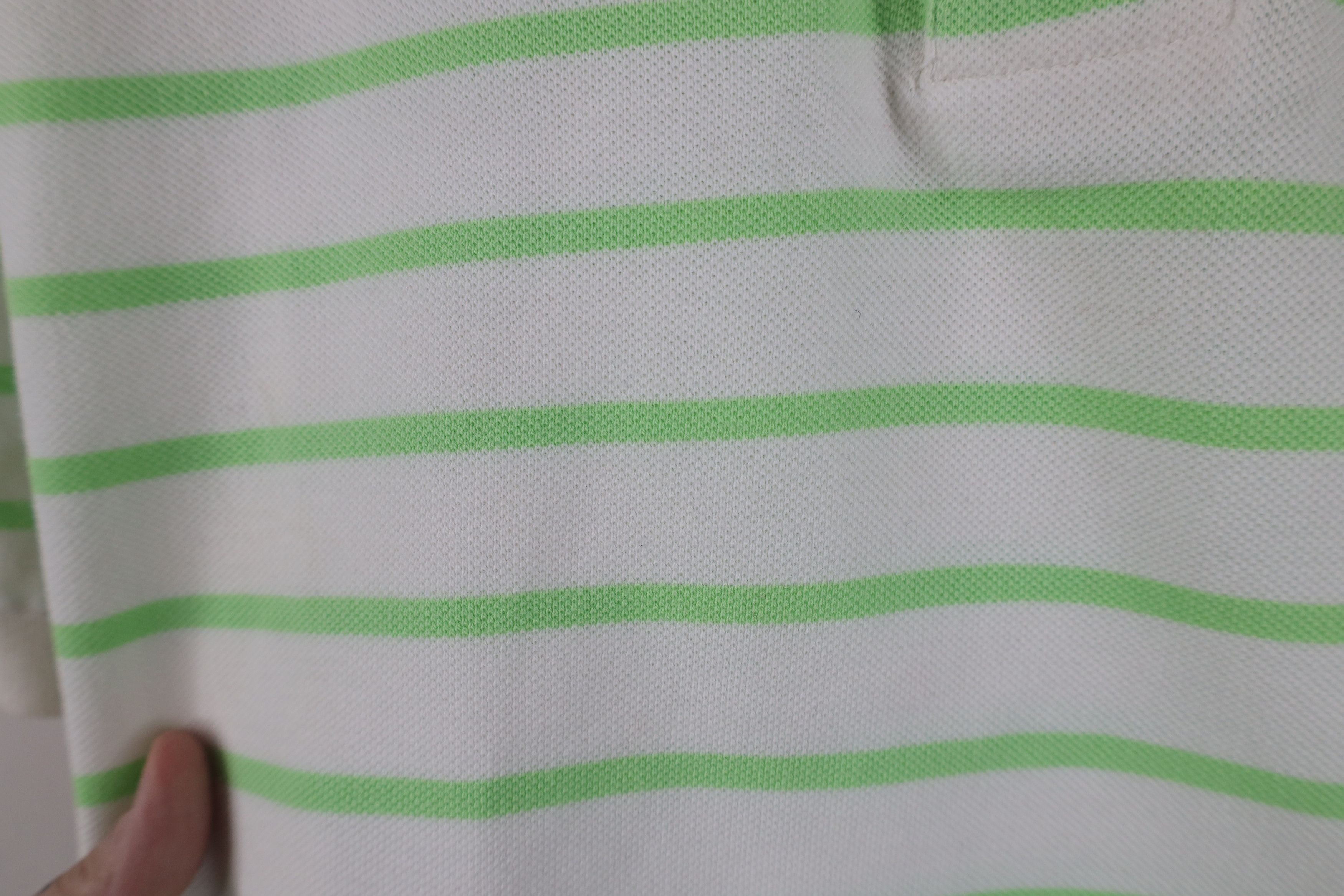 Ralph Lauren Vintage Ralph Lauren Cotton Striped Golf Polo Shirt White Size US M / EU 48-50 / 2 - 5 Thumbnail
