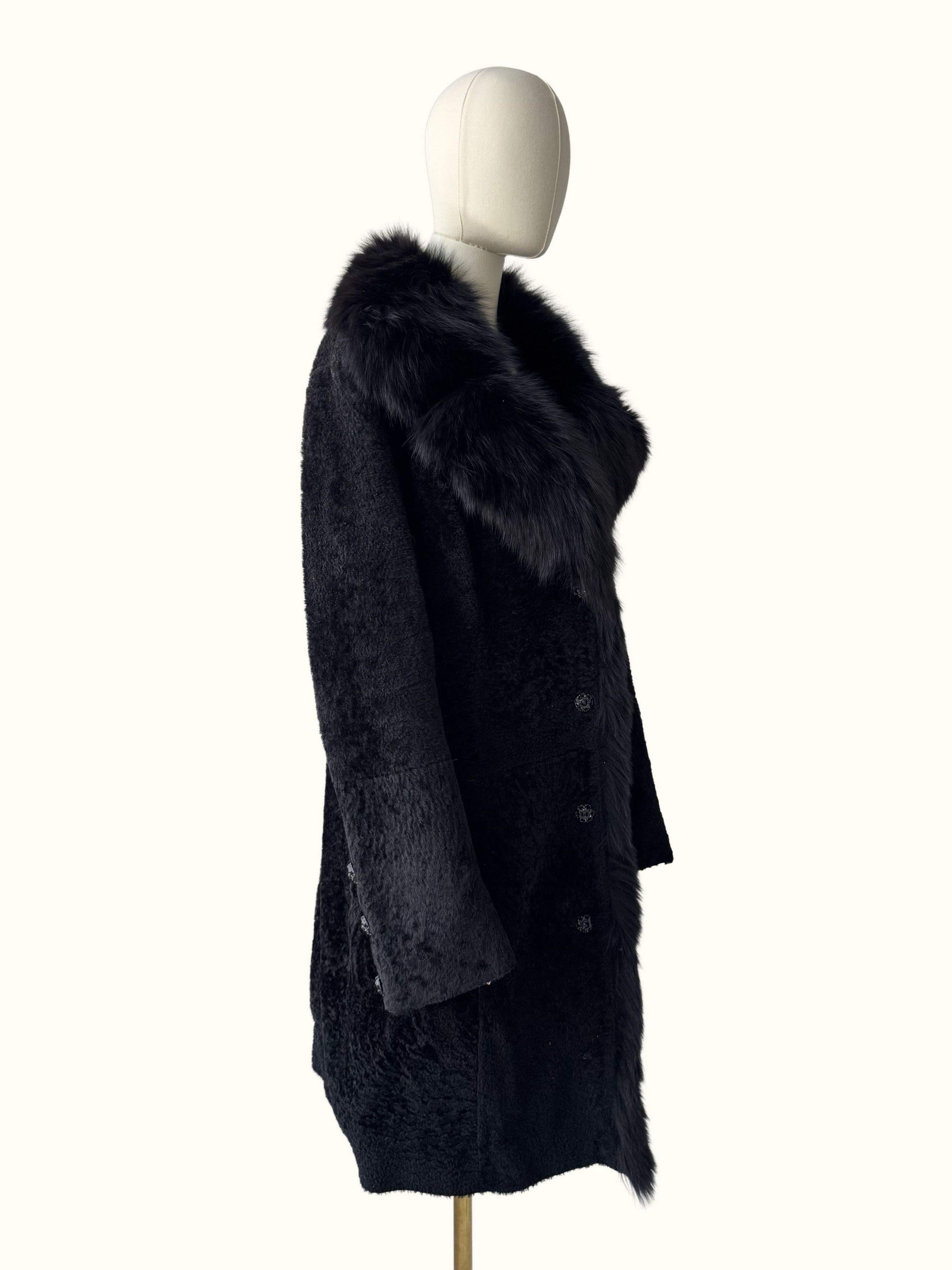 Vintage Vintage Real Lambskin Coat (B550) Size M / US 6-8 / IT 42-44 - 2 Thumbnail