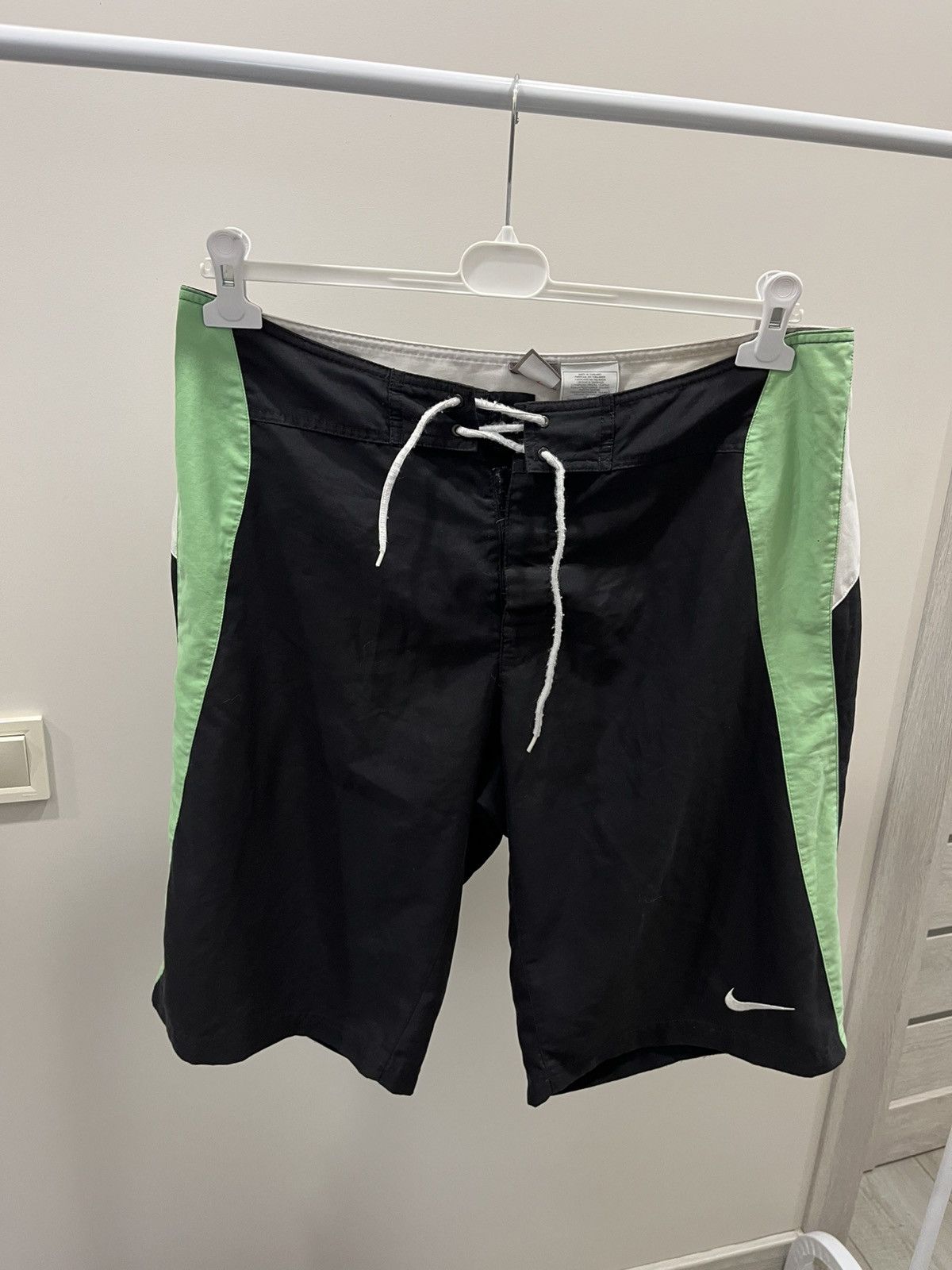 Nike 90s Nike Swim Shorts Green/Purple Size US 34 / EU 50 - 1 Thumbnail