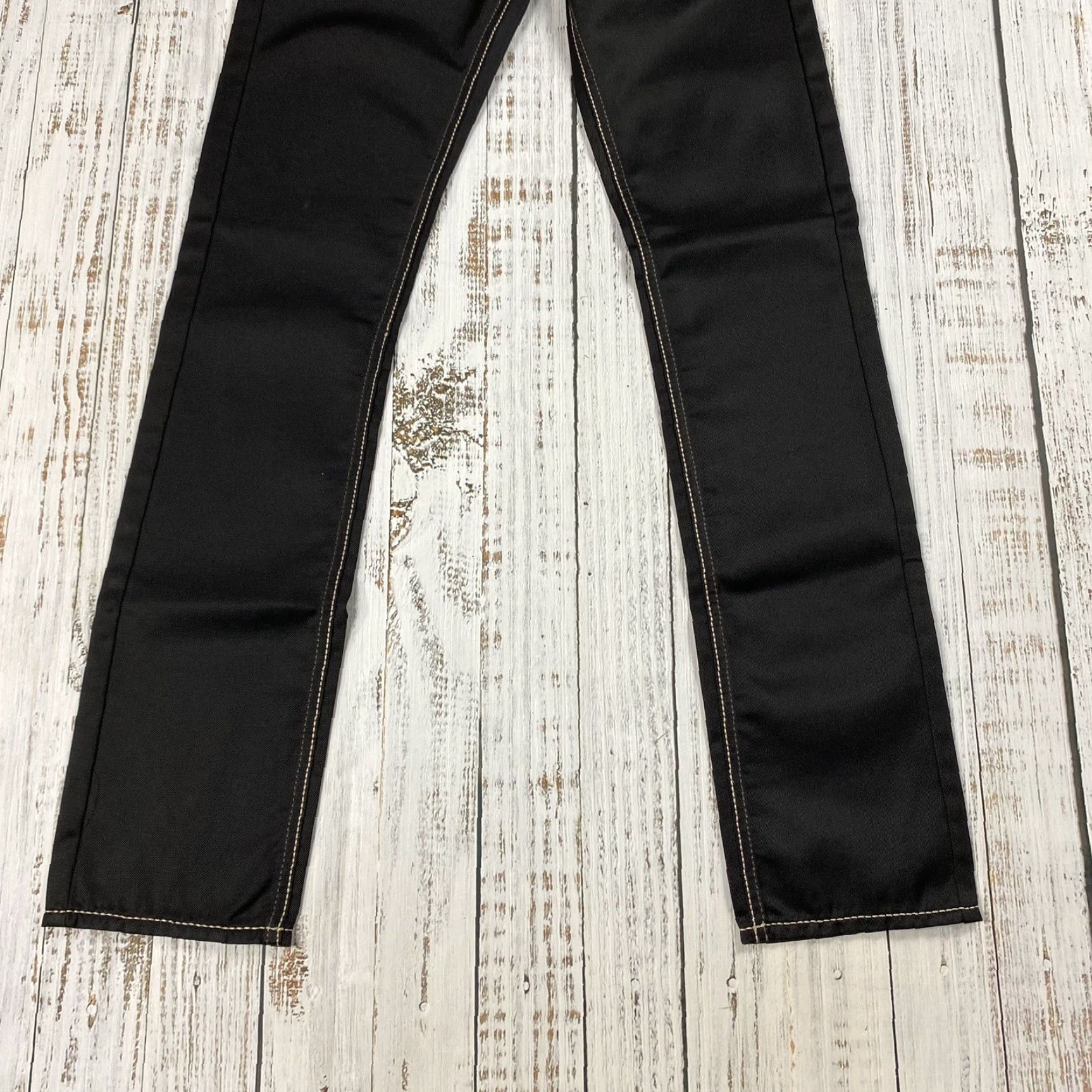 Eytys EYTYS Jeans 26 Black TAR Accented Designer Rick Owens 33.5L Glossy Size US 26 / EU 42 - 3 Thumbnail