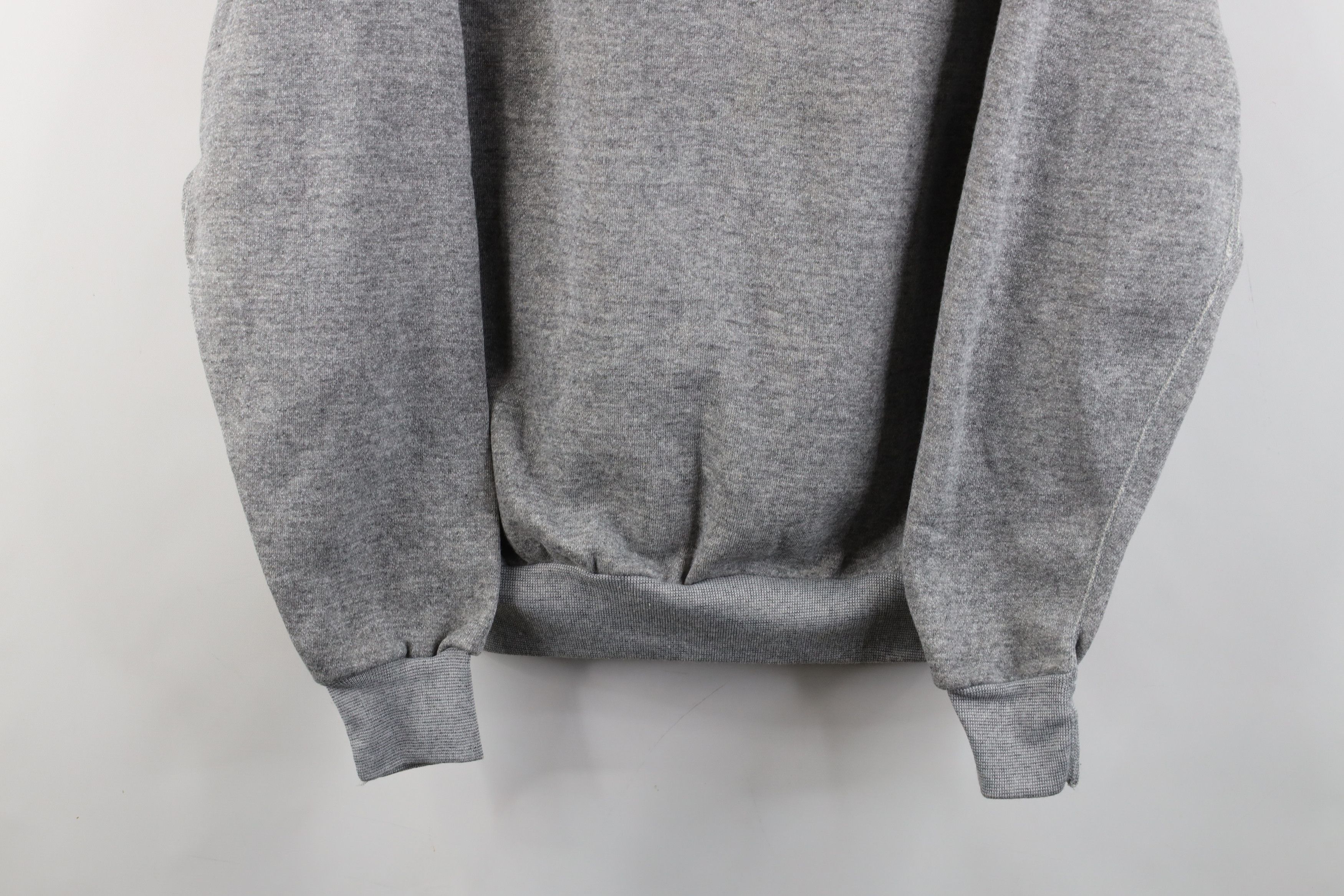 Vintage Vintage 70s Streetwear Triblend Sweatshirt Heather Gray USA Size US L / EU 52-54 / 3 - 3 Thumbnail