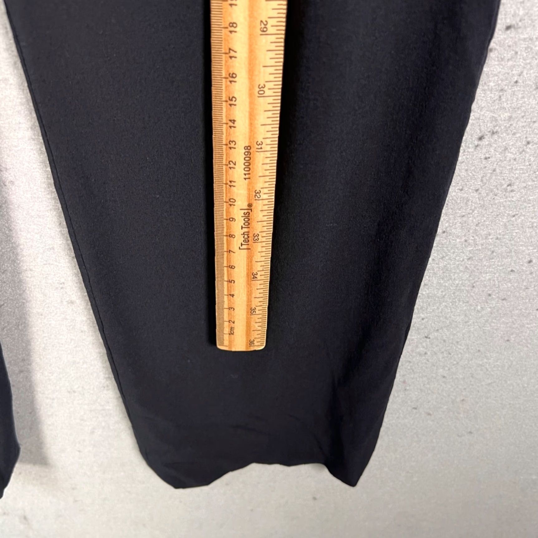 Giorgio Armani Giorgio Armani Womens Size 40 Black Wool-Blend Pleated Pants Made In Italy Size 27" / US 4 / IT 40 - 7 Thumbnail