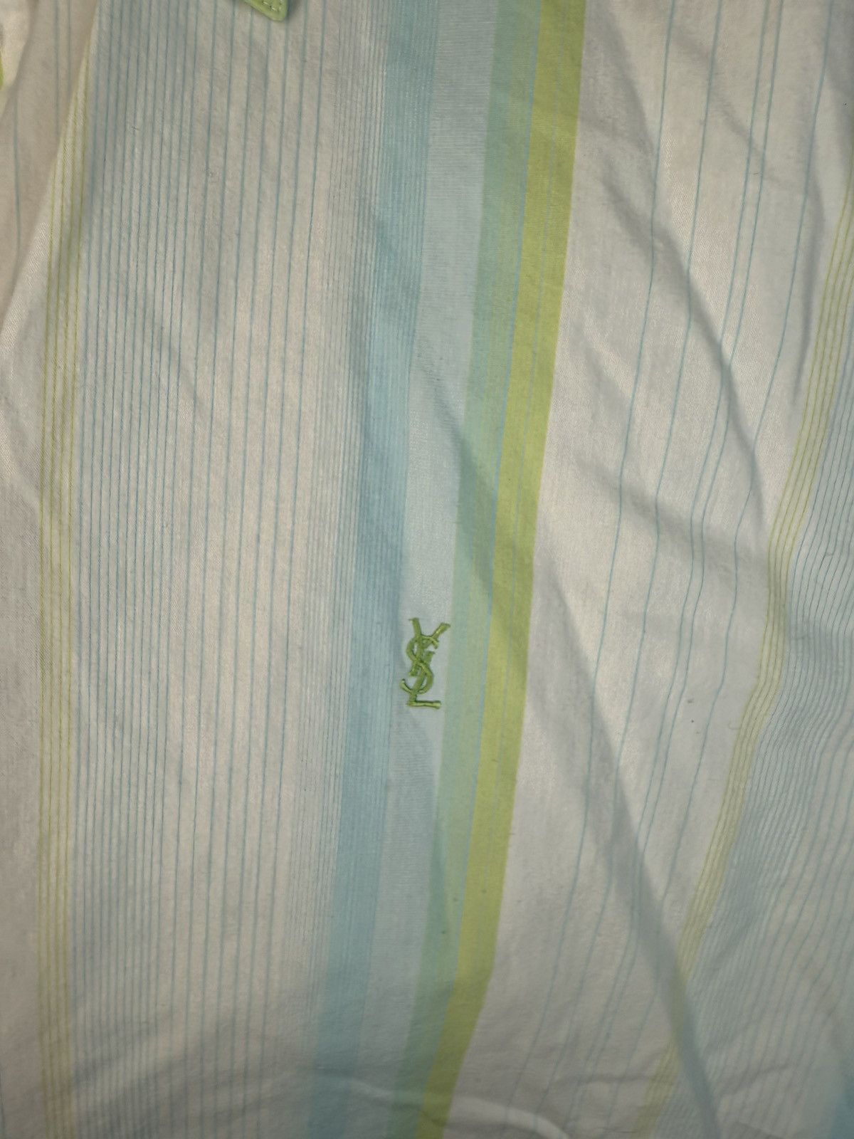 Yves Saint Laurent White YSL Shirt Summer Rare Size US XL / EU 56 / 4 - 2 Thumbnail