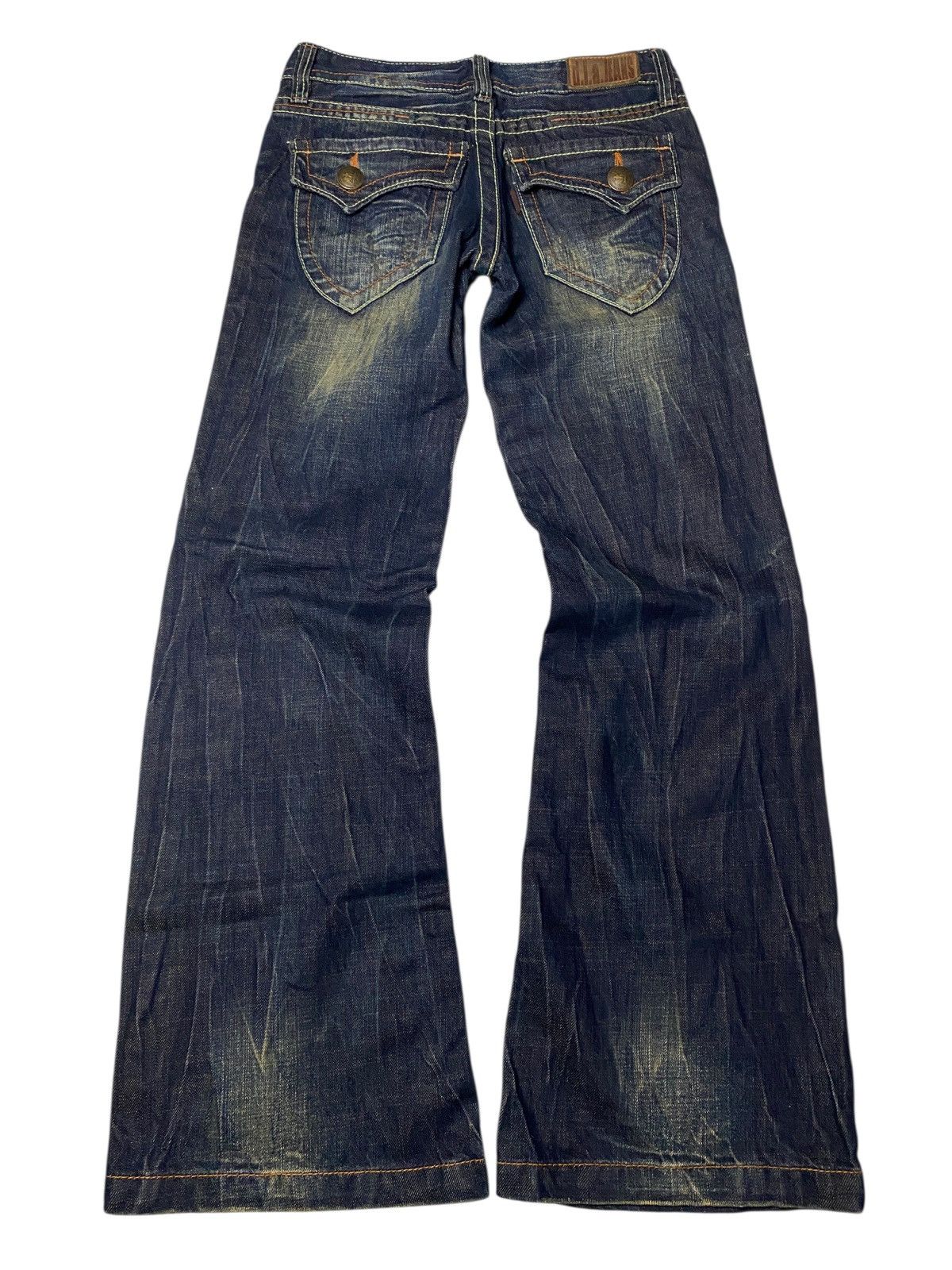 If Six Was Nine 2000's D.I.A Mudwash Clawmark Flared Jeans Size US 26 / EU 42 - 2 Thumbnail