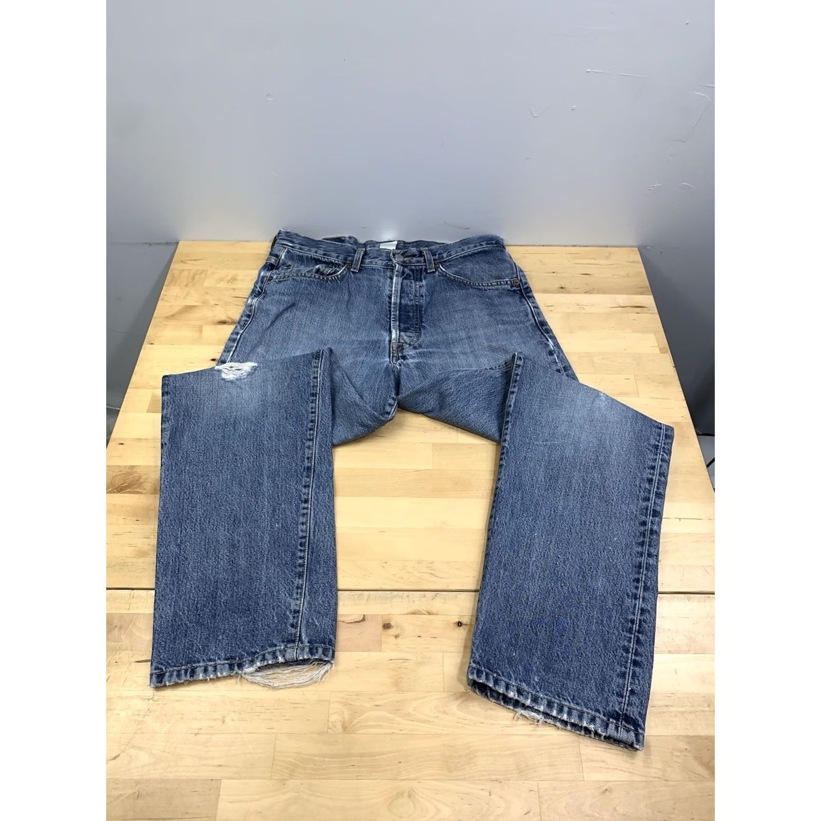 Lucky Brand Lucky Brand Jeans Men 30x29 Blue Denim Straight Button Fly 13134 Jeans Regular Fit Inseam 29 Size US 30 / EU 46 - 2 Thumbnail