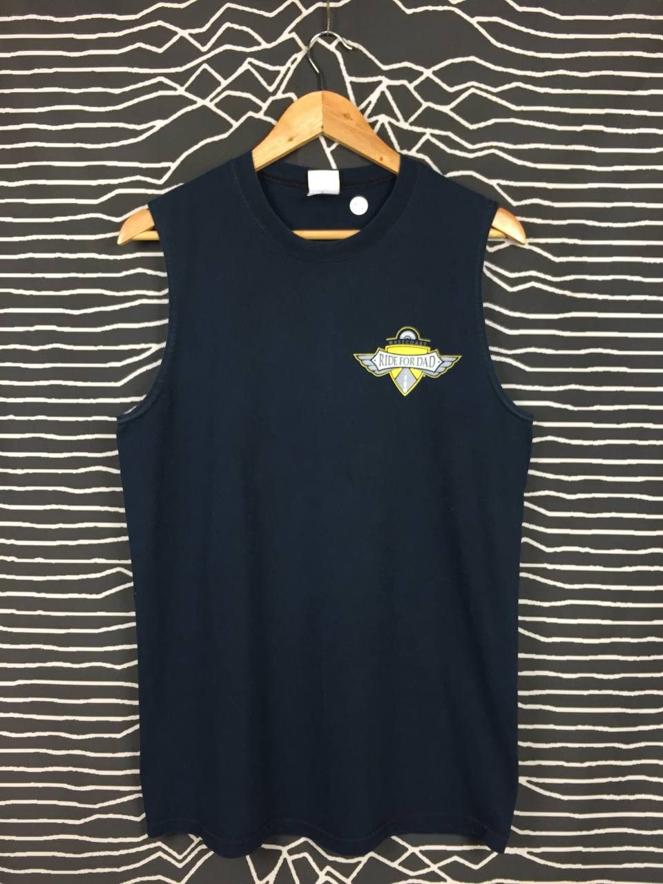 Vintage Vtg Canada West Coast Motorcycle Ride For Dad Sleeveless Tee Size US M / EU 48-50 / 2 - 6 Thumbnail