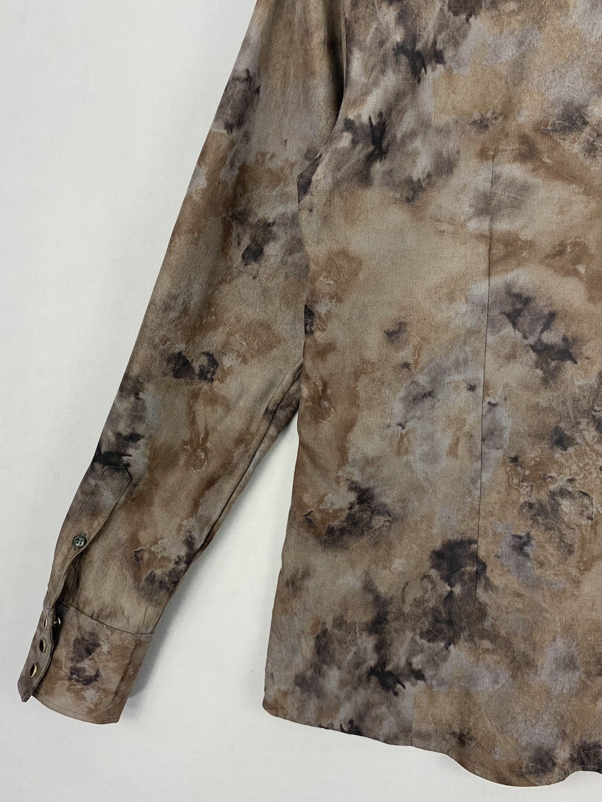 Tornado Mart Tornado Mart Japan Dark Camo Dyed Flannel Size US S / EU 44-46 / 1 - 9 Thumbnail