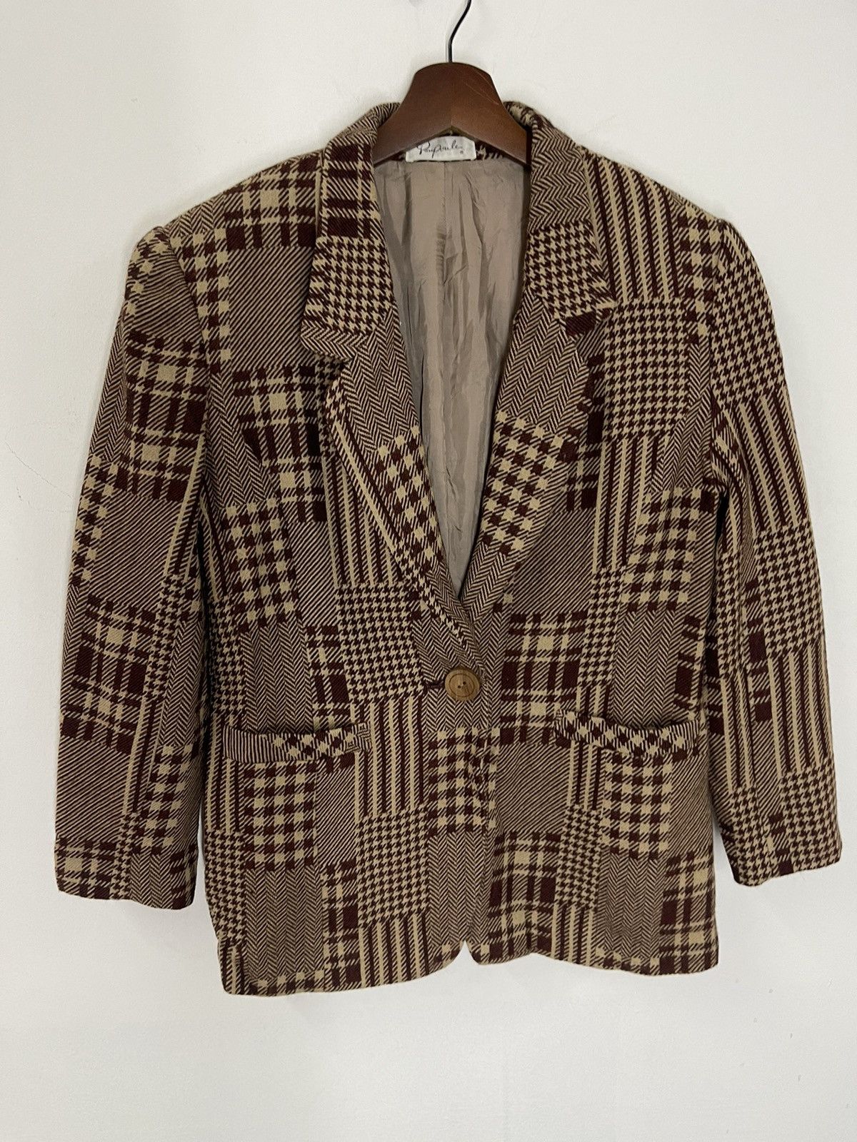 Designer × Japanese Brand Vintage Patchwork’s Design Casual Coat Size US M / EU 48-50 / 2 - 4 Thumbnail