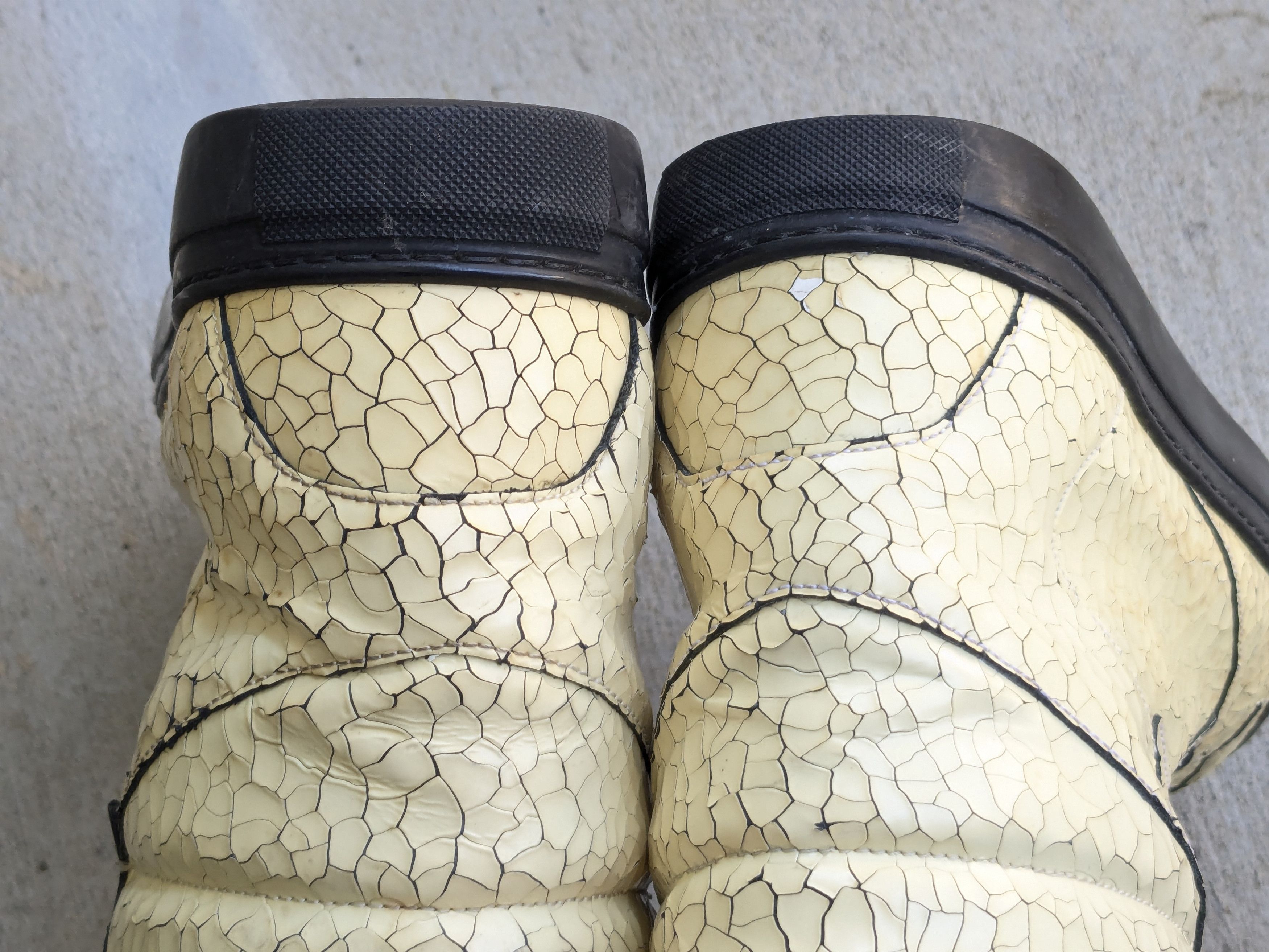 Balenciaga Balenciaga Arena Cream Black 10 Leather High Tops Size US 10 / EU 43 - 15 Thumbnail